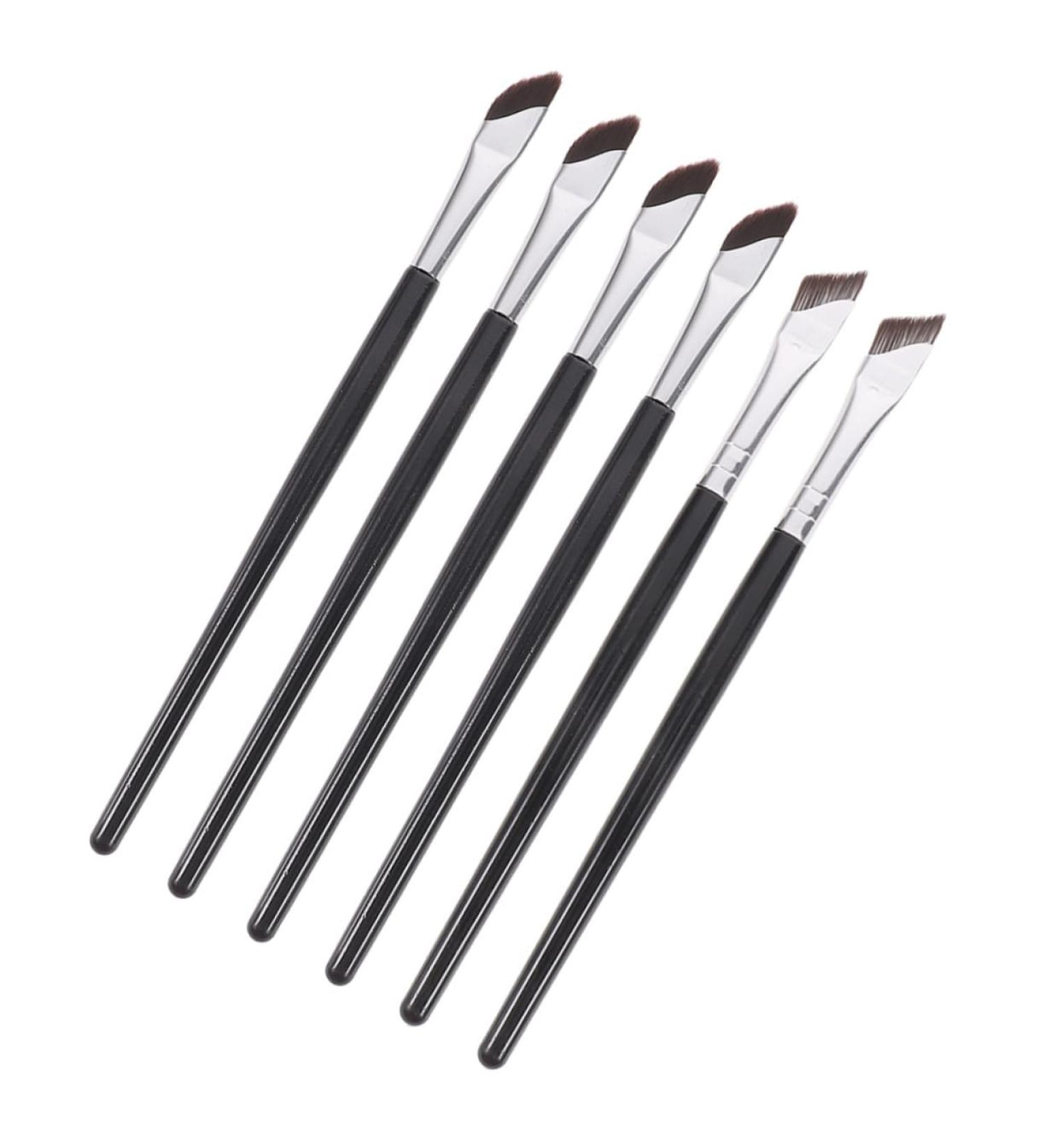 PLAFOPE 1 Set Angled Concealer Brush Eyeliner Angled Eyebrow Brush Makeup Brush Eye Brush Tool Wood Black - Buy Online on SooperMarket.com