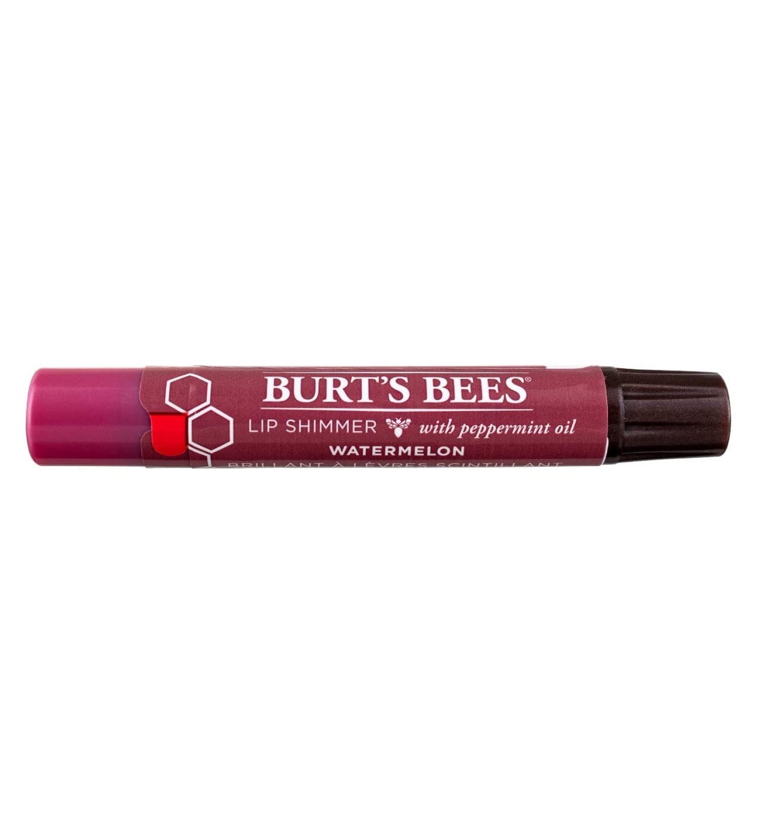 Burt's Bees Watermelon Lip Shimmer .9 oz - Hydrating Lip Balm with a Touch of Shimmer - Buy Online on SooperMarket.com