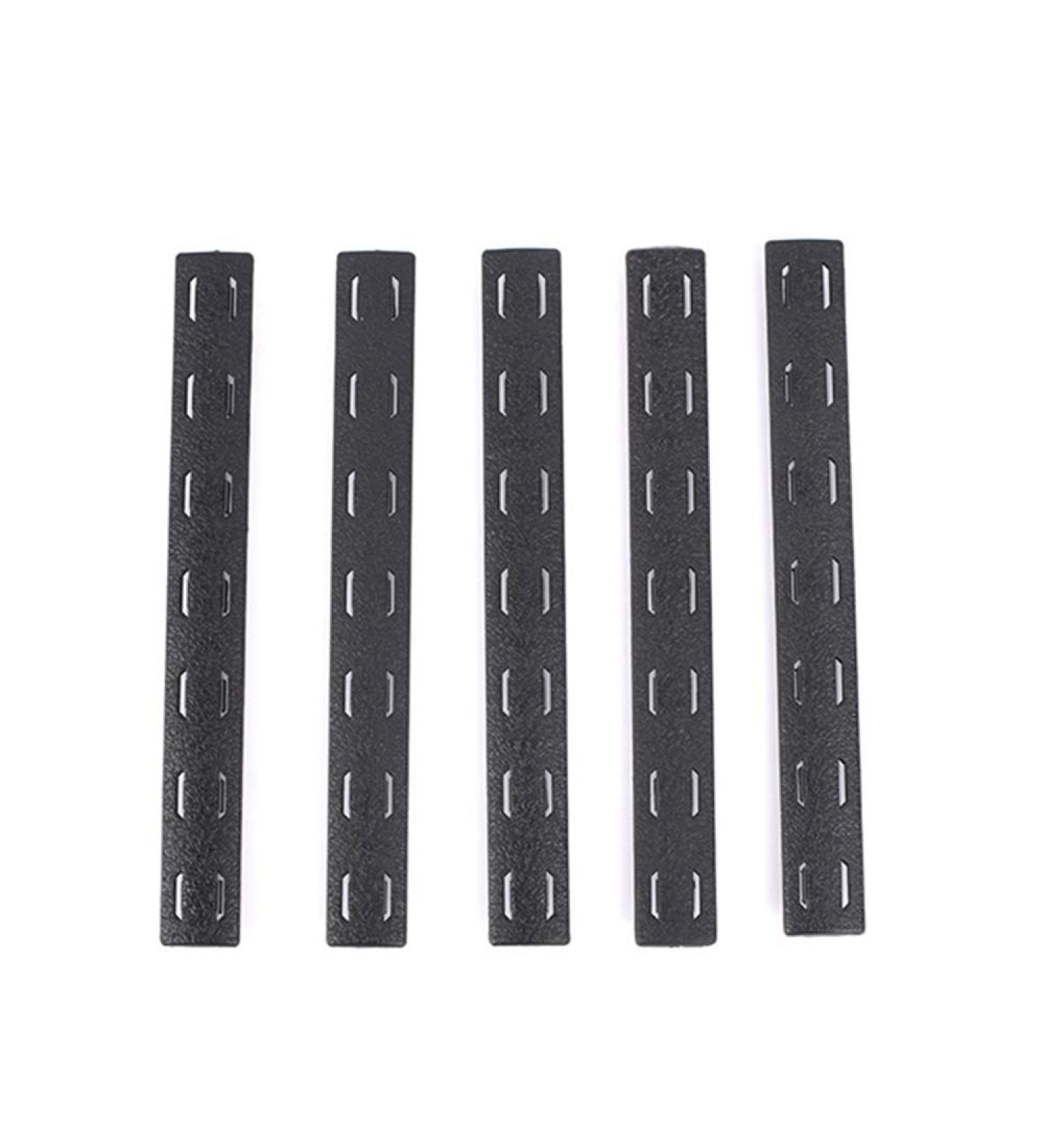 SBGJMY 5 Pack MLOK Keymod Handguard Protector Rail Cover | Rubber Hand Protection for M-LOK Systems - Black - Buy Online on SooperMarket.com