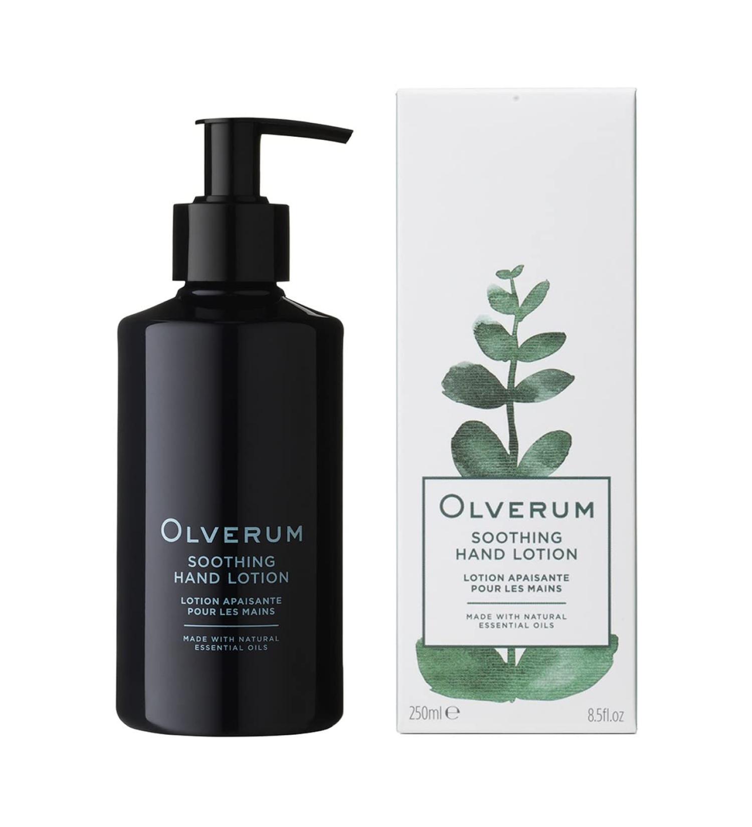 Olverum Soothing Hand Lotion with Shea Butter Aloe Vera and Vitamin E Deeply Moisturises and Hydrates. Suitable For All Skin Types - 250ml - Buy Online on SooperMarket.com