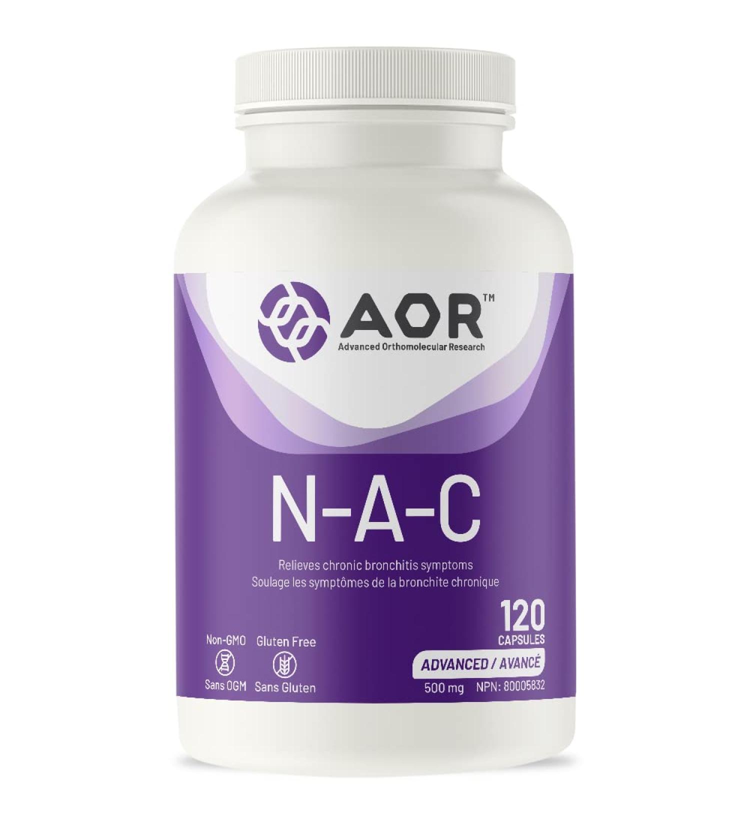 AOR - NAC Supplement 500mg N-Acetyl Cysteine 120 Capsules - Mucus Relief Bronchitis Relief Mucus Clear Respiratory and Detoxification Supplement - N-Acetyl-Cysteine NAC 500mg Capsules 120 count (Pack of 1) - Buy Online on SooperMarket.com
