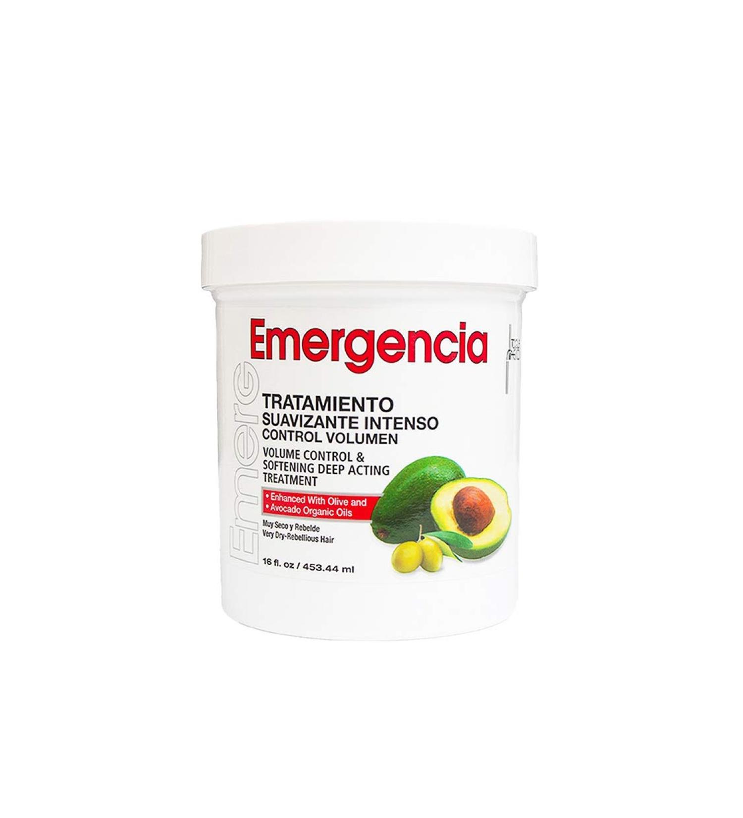 Emergencia Volume Control & Softening Treatment - Extra Smoothness & Shine with Organic Olive & Avocado Oils - 16 oz | International Shipping Available - Buy Online on SooperMarket.com