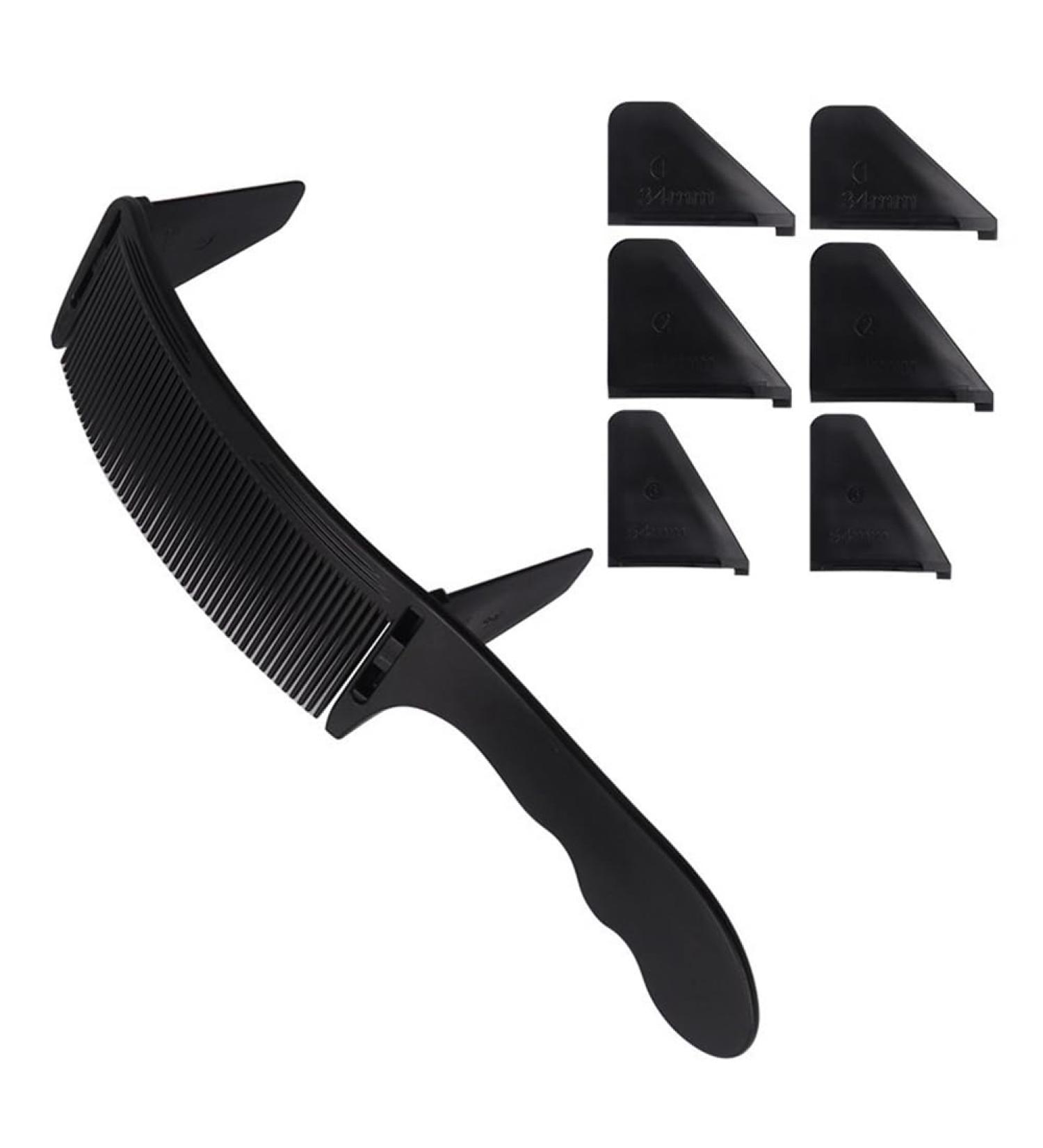 zabeto 1Set Positioning Comb Barber Hair Cutting Comb Salon Hairdressing Clipper Curved Comb for Men Hair Styling Tool Black - Buy Online on SooperMarket.com