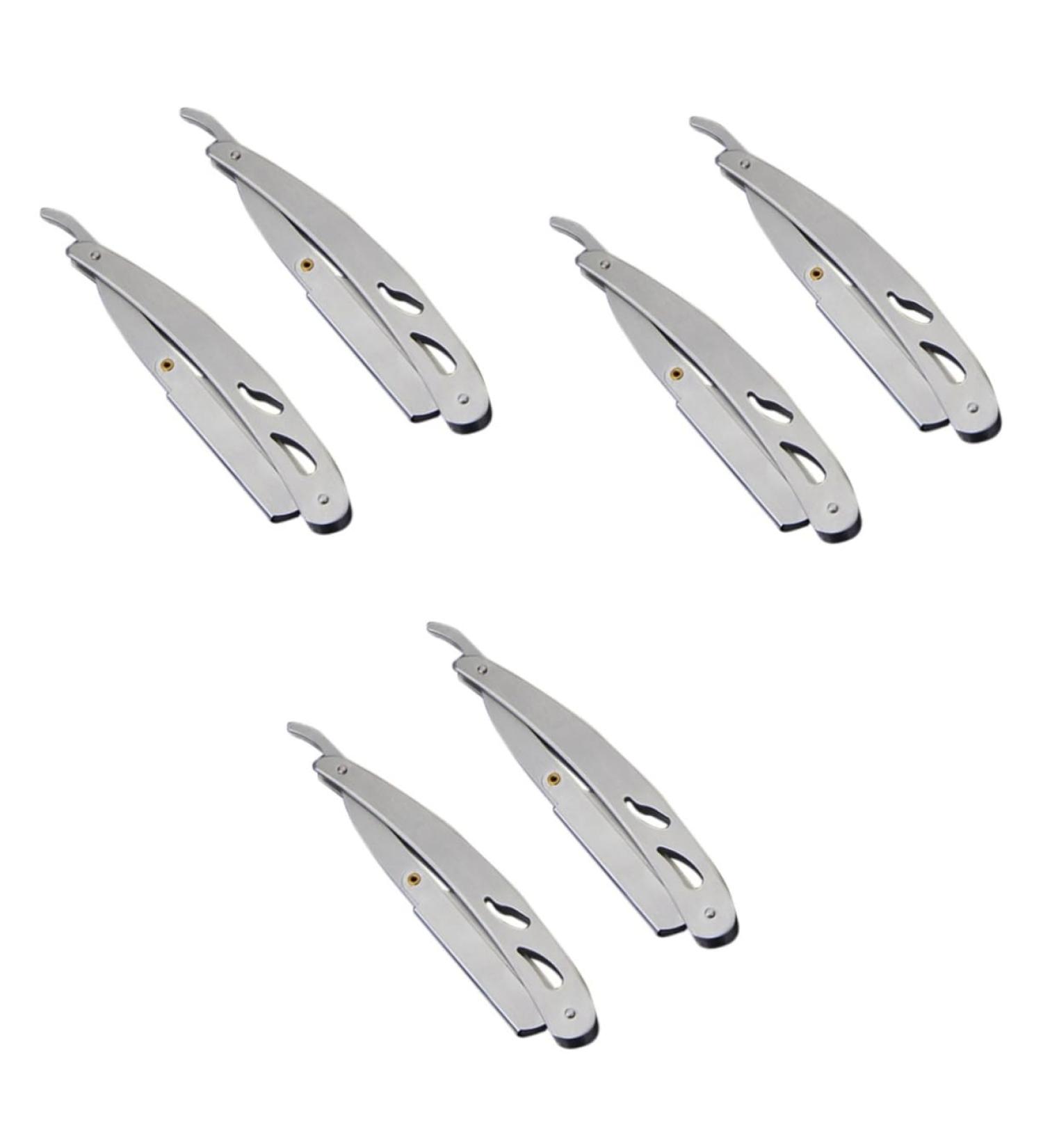 Cabilock 6 Pcs Stainless Steel Safety Razor Holder - Vintage Razor Set for Men | International Shipping - Buy Online on SooperMarket.com