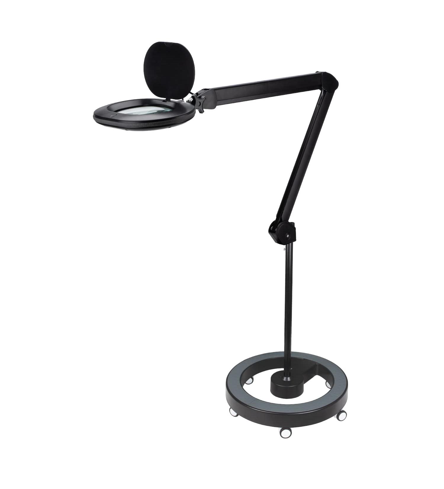Buy Lumeno 8615SW Magnifying Lamp - 60 LED Workplace Lamp with 5 Diopters | Perfect for Reading Cosmetics and Soldering - Large Oval Lens 110x150mm - International Shipping Available - Buy Online on SooperMarket.com