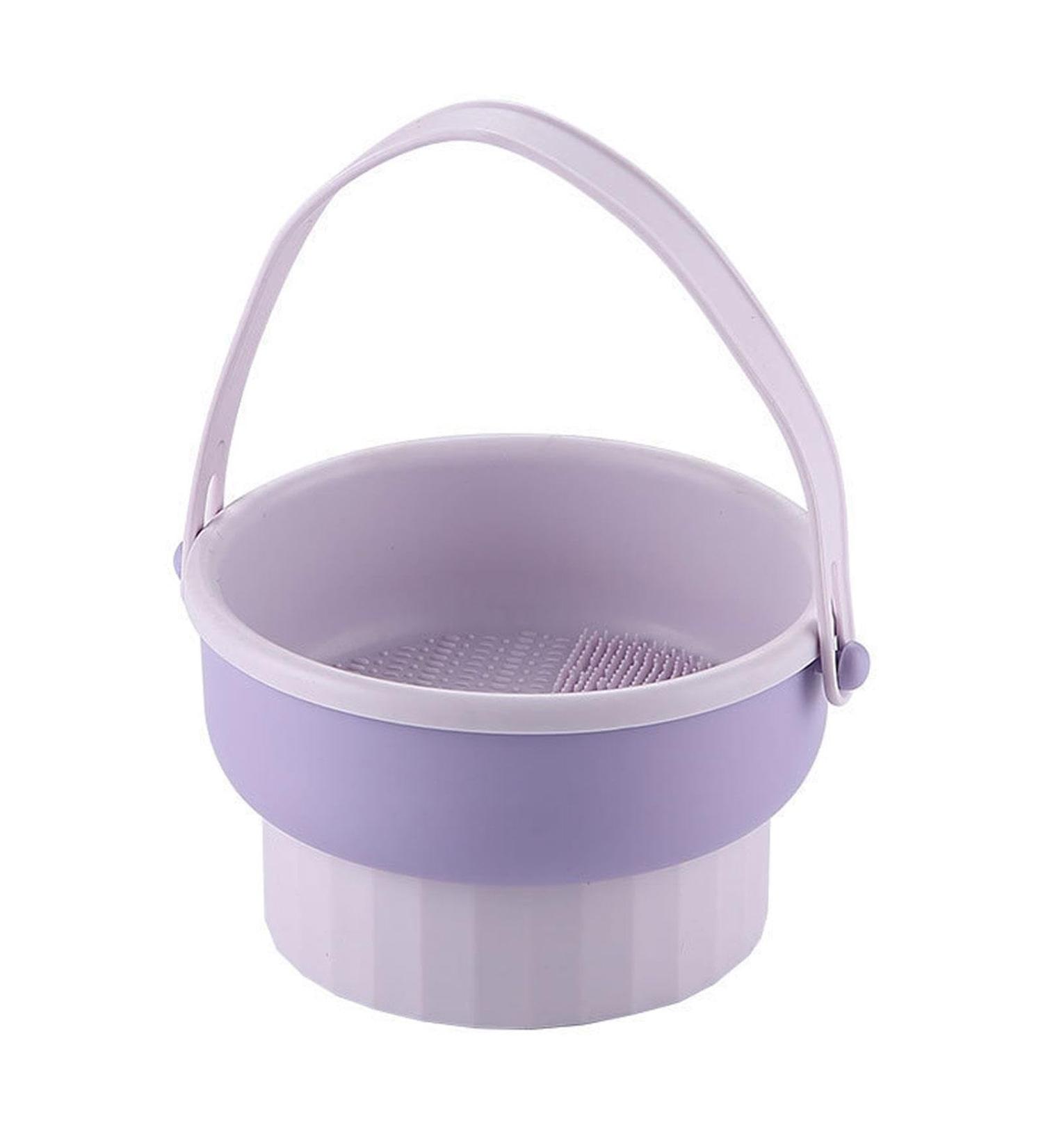 Folpus Cleaning Tool for Brush Cosmetic Brushes Cleaner with Holders Washing Makeup Brush Cleaning Violet - Buy Online on SooperMarket.com