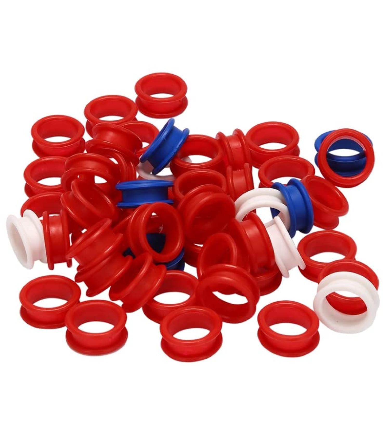 Dacvgog 50 Pieces Silicone Rings for Any Insert a Scissors Styling Tools Hair Cutting Accessories Mix Colours - Buy Online on SooperMarket.com