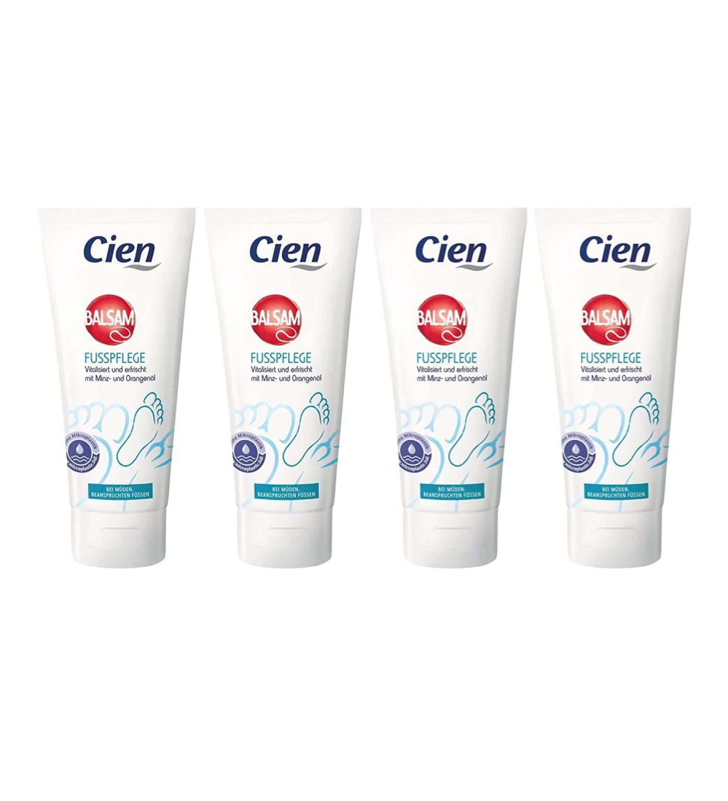 Cien Foot Care Balm for Tired Feet - 4 Pack (400ml) | Stress Relief & Soothing Moisturizer for All Skin Types - Buy Internationally - Buy Online on SooperMarket.com