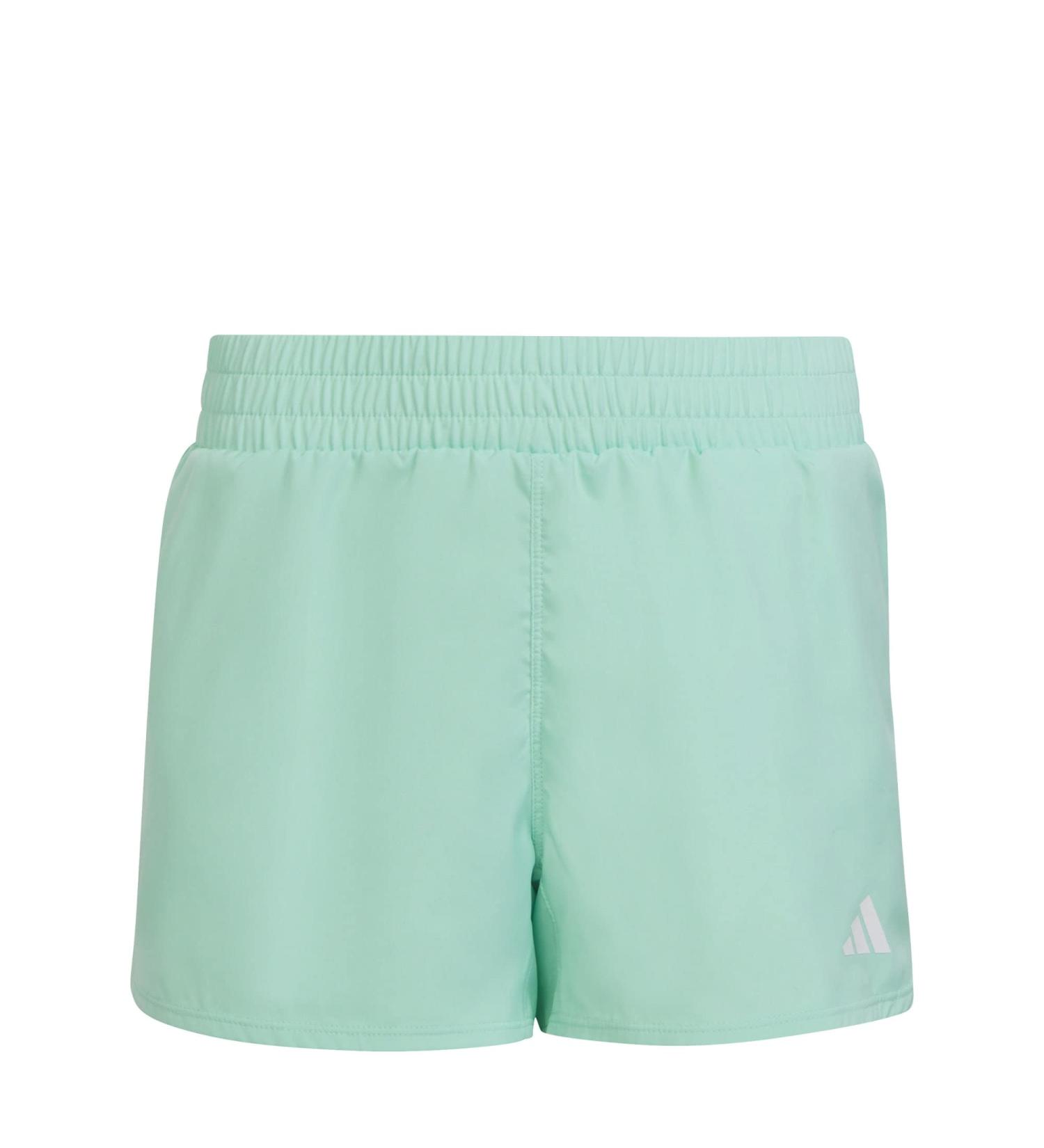 Buy adidas Girls 3-Stripes Shorts (1/4) - Versen/White | International Shipping Available - Buy Online on SooperMarket.com