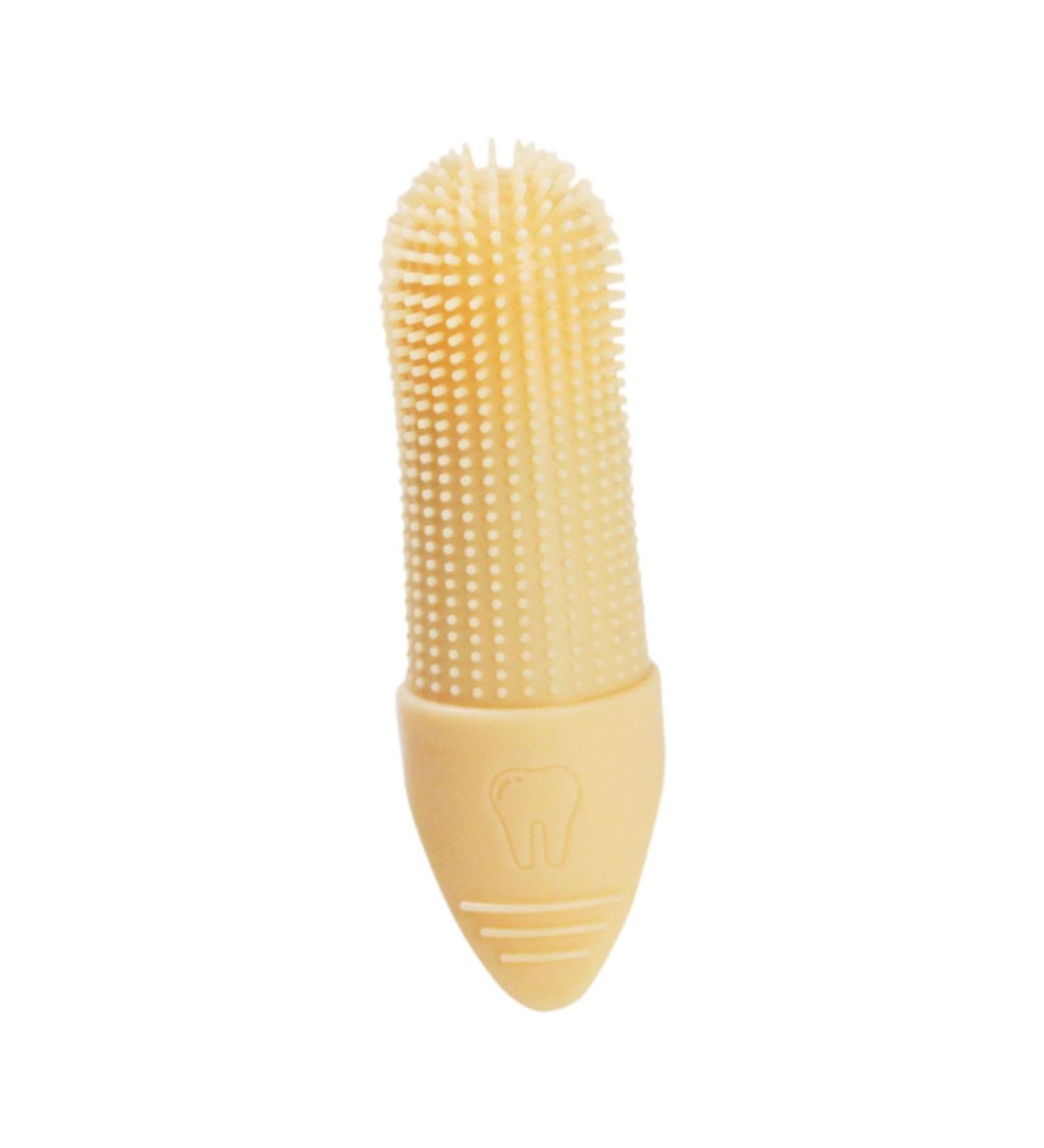 JISADER Pet Oral Care Finger Brush for Dogs and Cats - Gentle Tool Yellow - Buy Online on SooperMarket.com