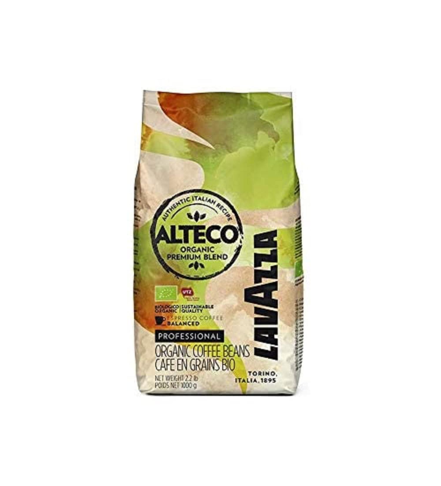 Lavazza Alteco Organic Premium Whole Bean Coffee Blend 6 KG (6 x 1 KG Bags) - Sweet and Elegant Notes of Honey and Nuts Honey 6 kg (Pack of 1)
