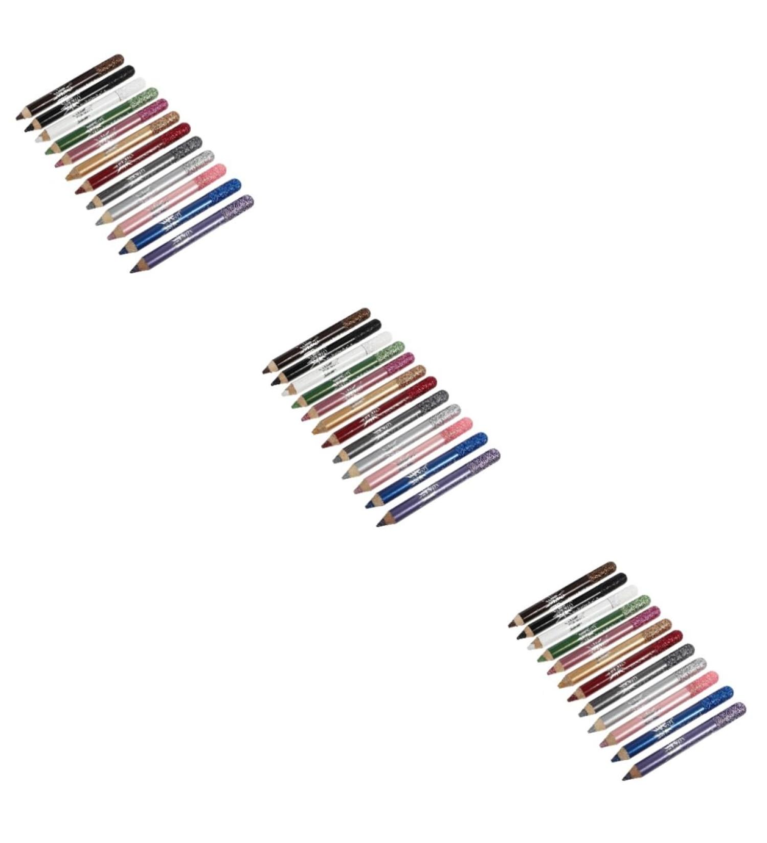 Beavorty 36 Pcs Pearlescent Eyeshadow Pencil Waterproof Eyeliner Pencil Creamy Eyeshadow Pencil Powder 12.5X0.5cmx3pcs Assorted Colorx3pcs - Buy Online on SooperMarket.com