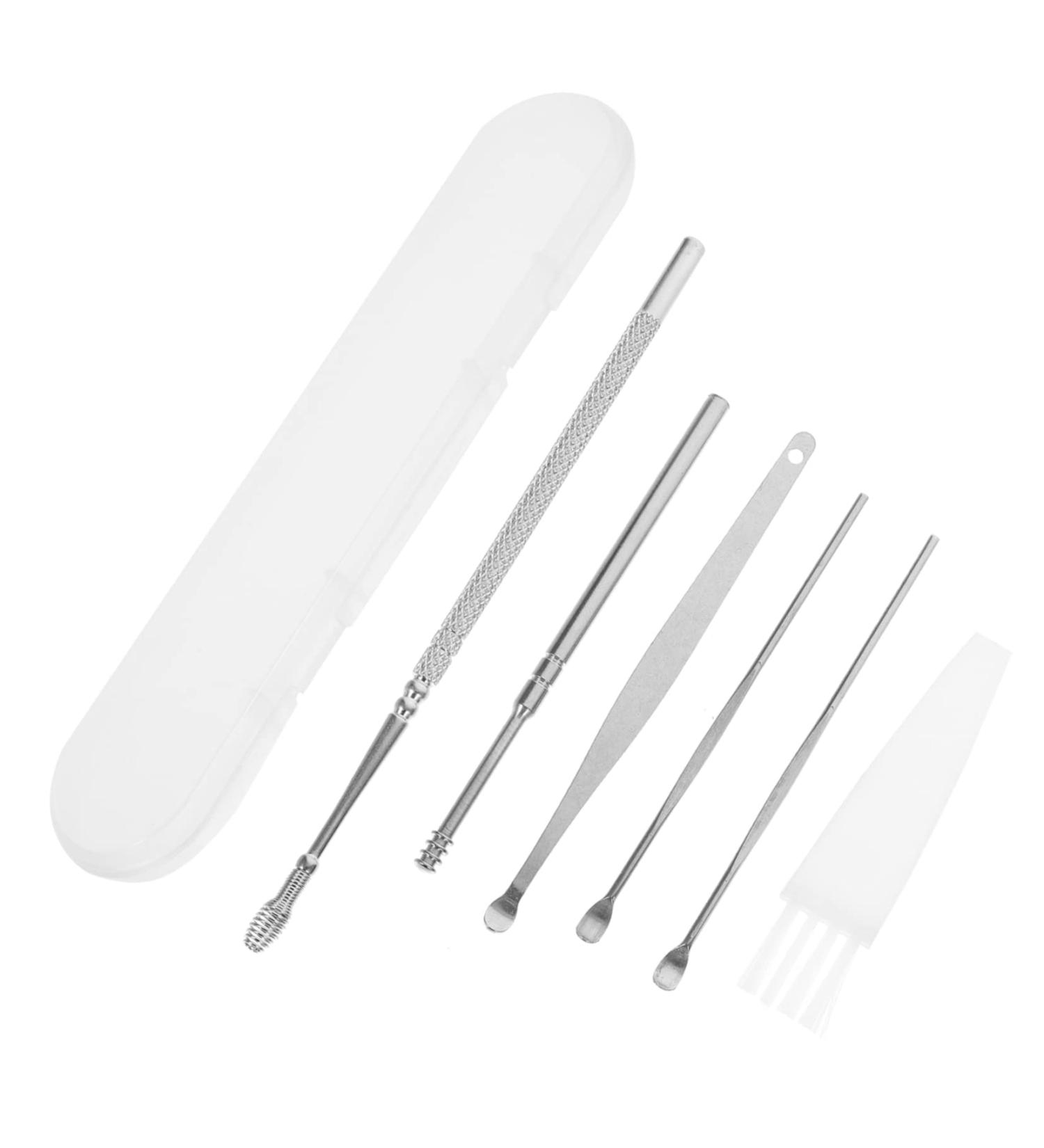 Healeved 4 Sets Stainless Steel Ear Pick Tool Kit for Earwax Removal and Cleaning - Buy Online on SooperMarket.com