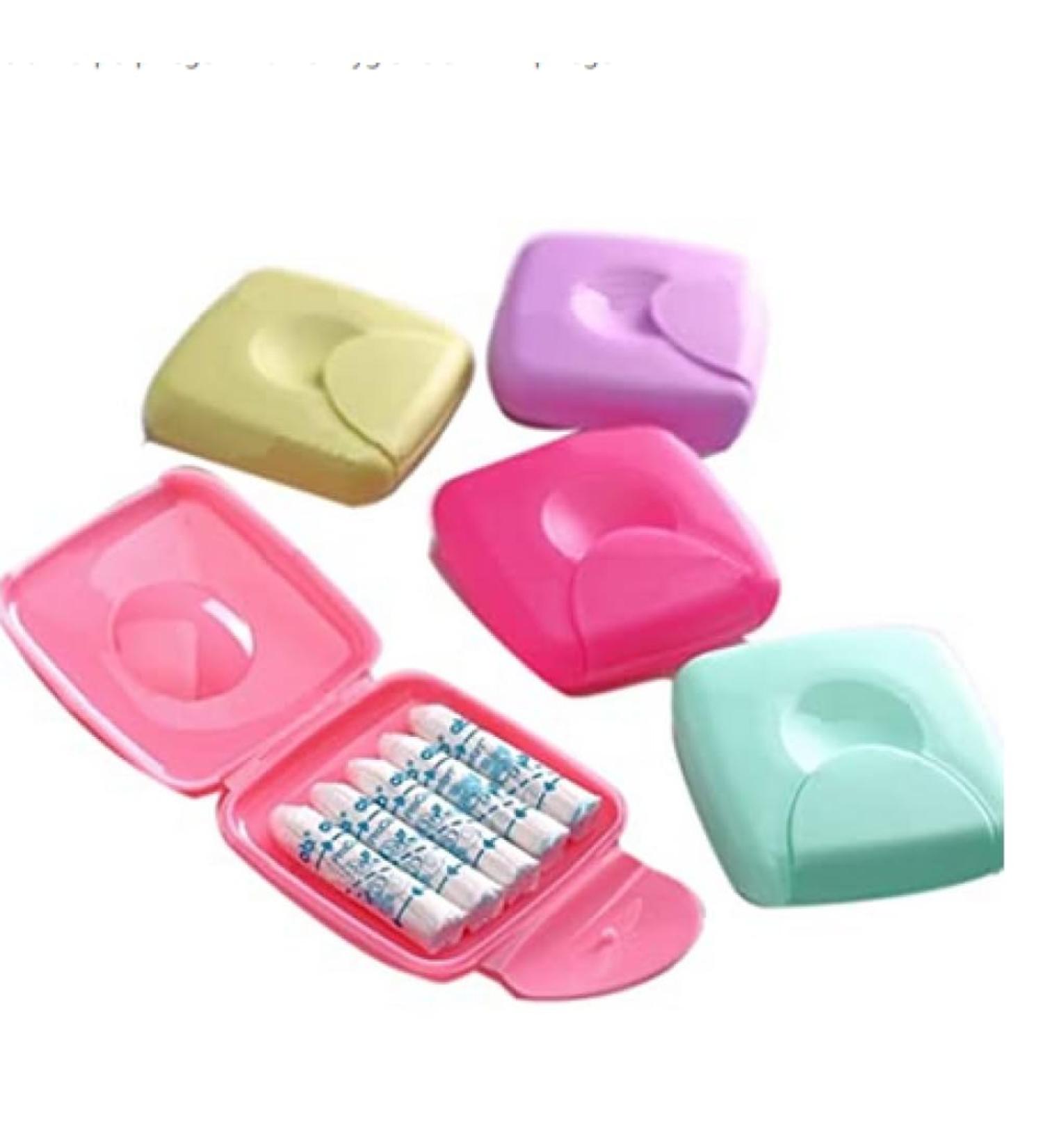 Tampons Storage Case Women Sanitary Tampons Case Holder First Period Bag Random Color