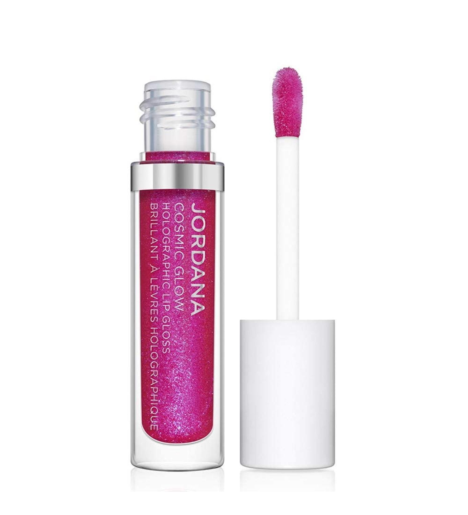 JORDANA Cosmic Glow Holographic Lip Gloss - Brilliant Fuchsia | Shop Internationally for Stunning Lip Color - Buy Online on SooperMarket.com