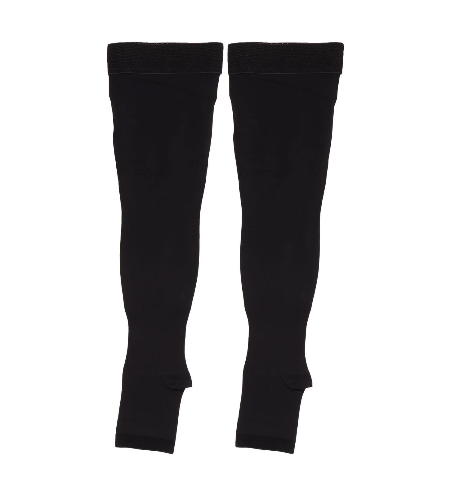 20-30 mmHg Medical Compression Stockings for Men & Women - Open Toe Elastic Support for Varicose Veins Swollen Legs Travel & Pregnancy (L) - Buy Online on SooperMarket.com