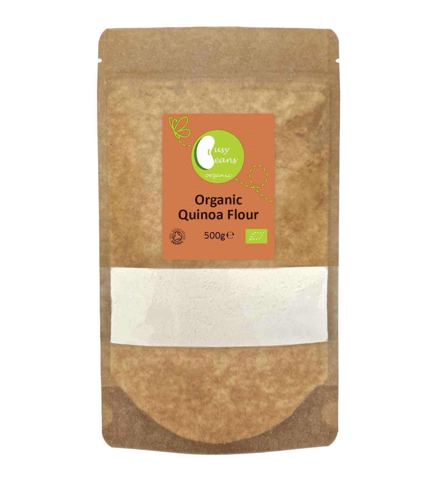 Organic Quinoa Flour - Certified Organic - by Busy Beans Organic (500g) - Buy Online on SooperMarket.com