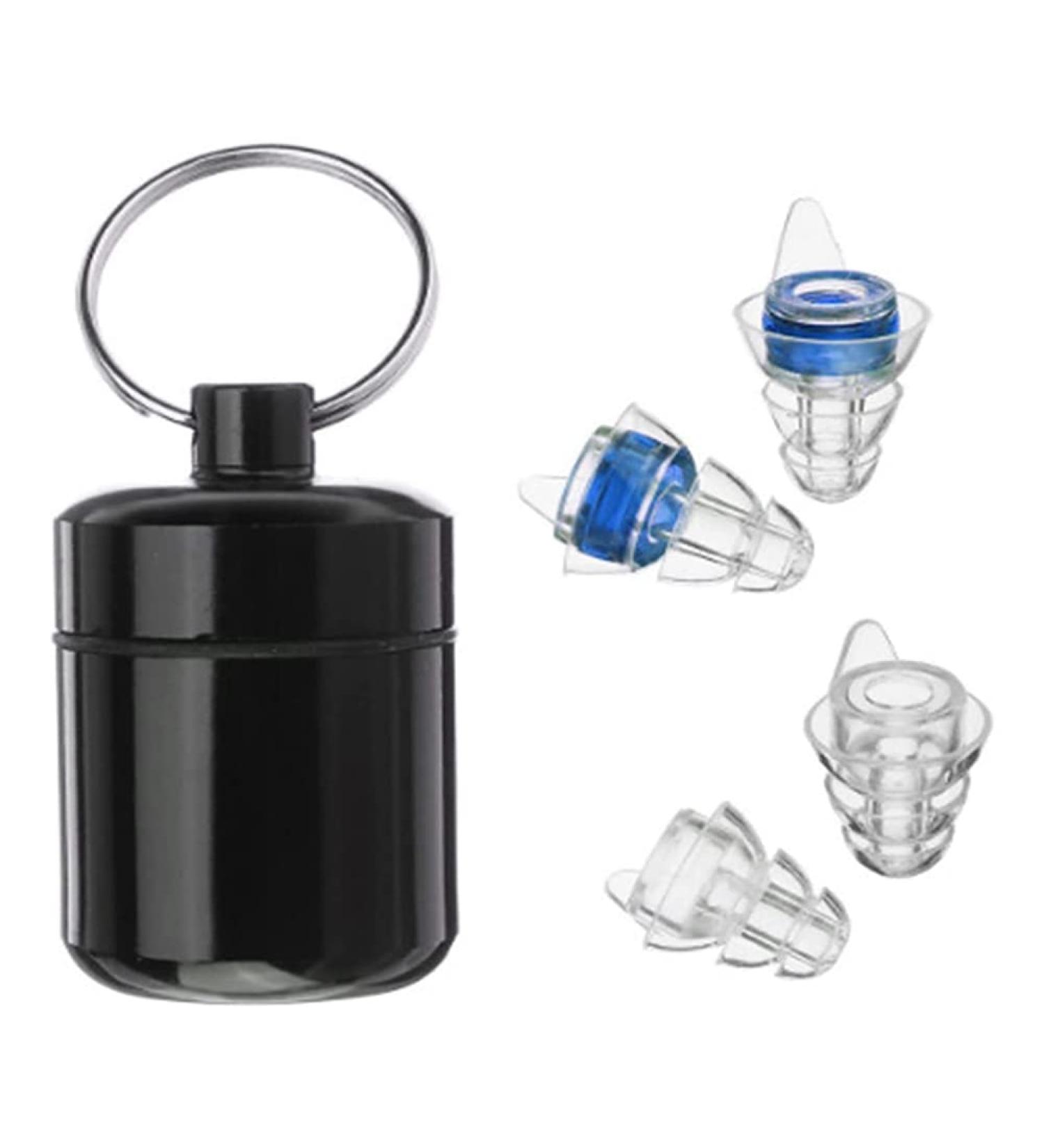 Geynutaly 2 Pairs High Fidelity Concert Ear Plugs Black Ear Plugs Silica Gel Ear Plugs with Fitler Hearing Protection for DJs Nightclub Concert Motorcycles - Buy Online on SooperMarket.com