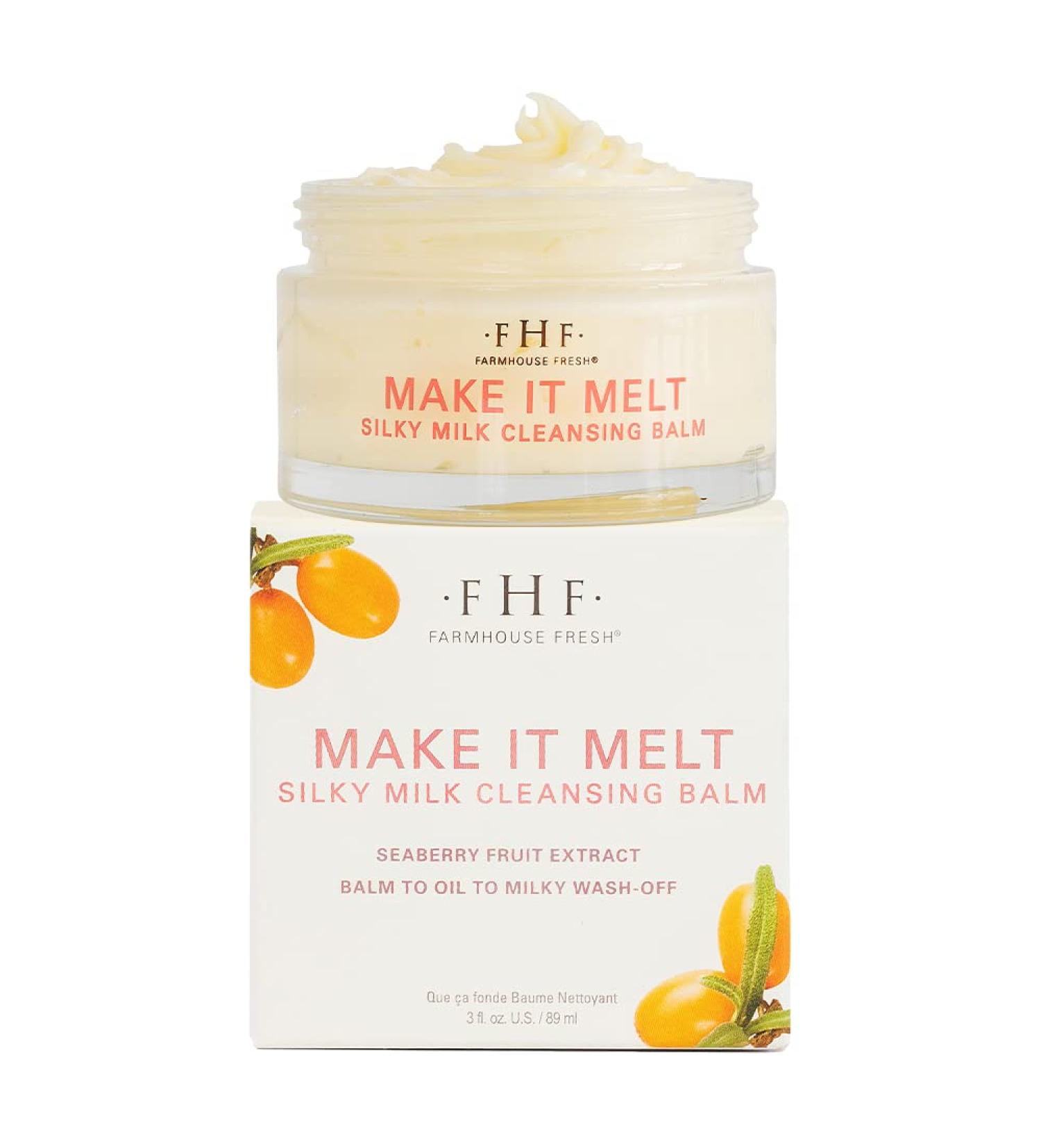 FarmHouse Fresh Make It Melt Silky Milk Cleansing Balm 3 fl. oz. - Luxurious Facial Cleanser - Buy Online on SooperMarket.com