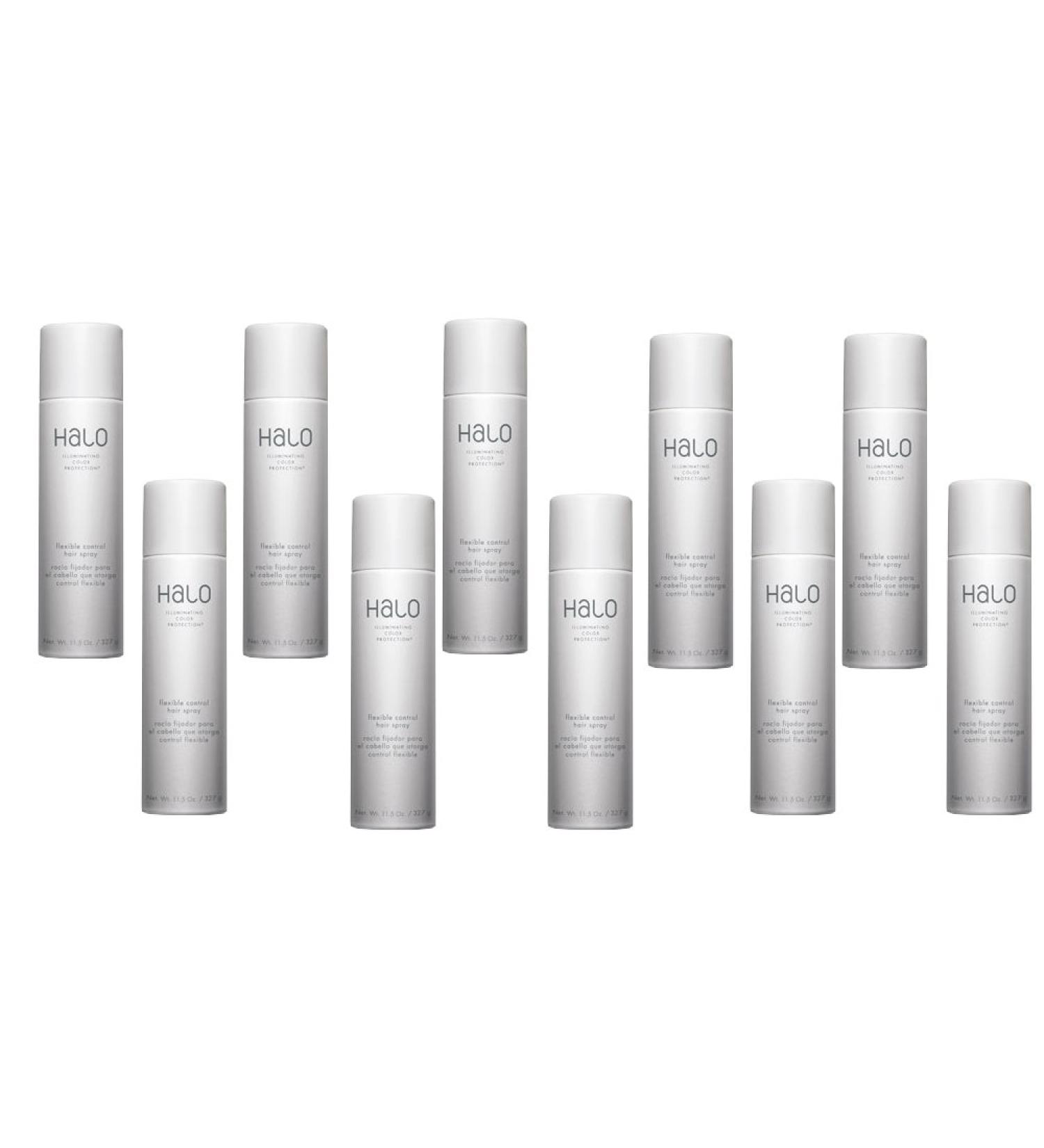 10 Cans Graham Webb Halo Flexible Control Hair Spray 11.5 oz