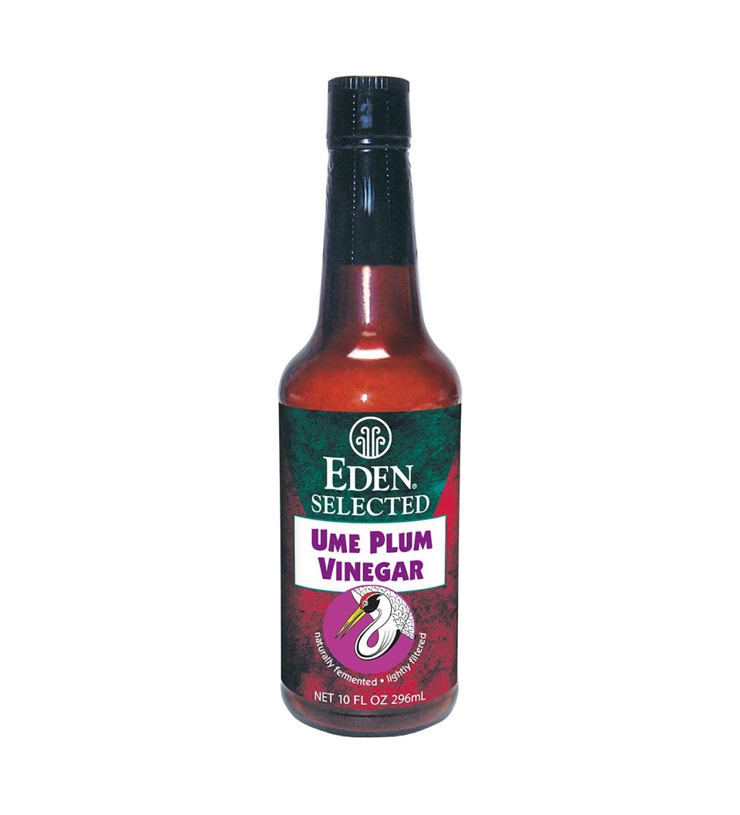 Eden Ume Plum Vinegar - Authentic Traditional Recipe, No Chemical Additives - 10 oz Amber Glass Bottle - Buy Online on SooperMarket.com