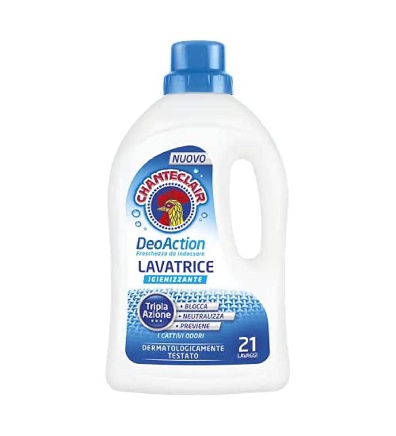 Chanteclair deoaction detergent hygienic blocked neutralized and prevents bad smells freshness when wearing 21 laundry - 1050 ml