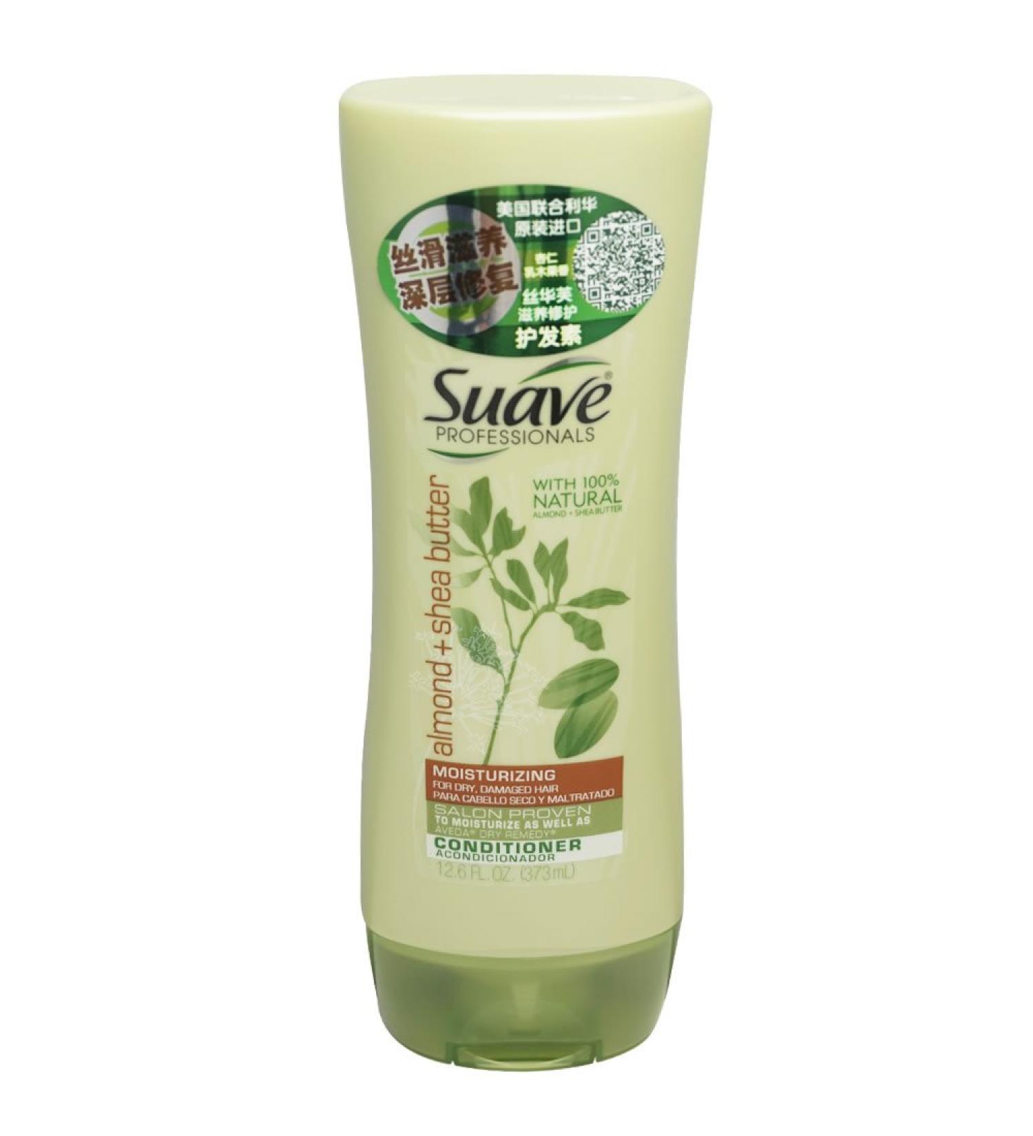 Suave Professionals Almond & Shea Butter Conditioner 12.6 oz - Hydrating & Nourishing Formula for All Hair Types - International Shipping Available - Buy Online on SooperMarket.com