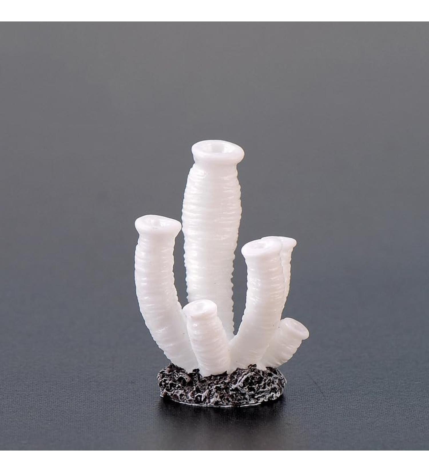 Movoja 2 Pieces Aquarium Decoration Corals - Fresh & Salt Water Coral Decor - 6 White Coral Pieces for Aquaristics - Buy Online on SooperMarket.com
