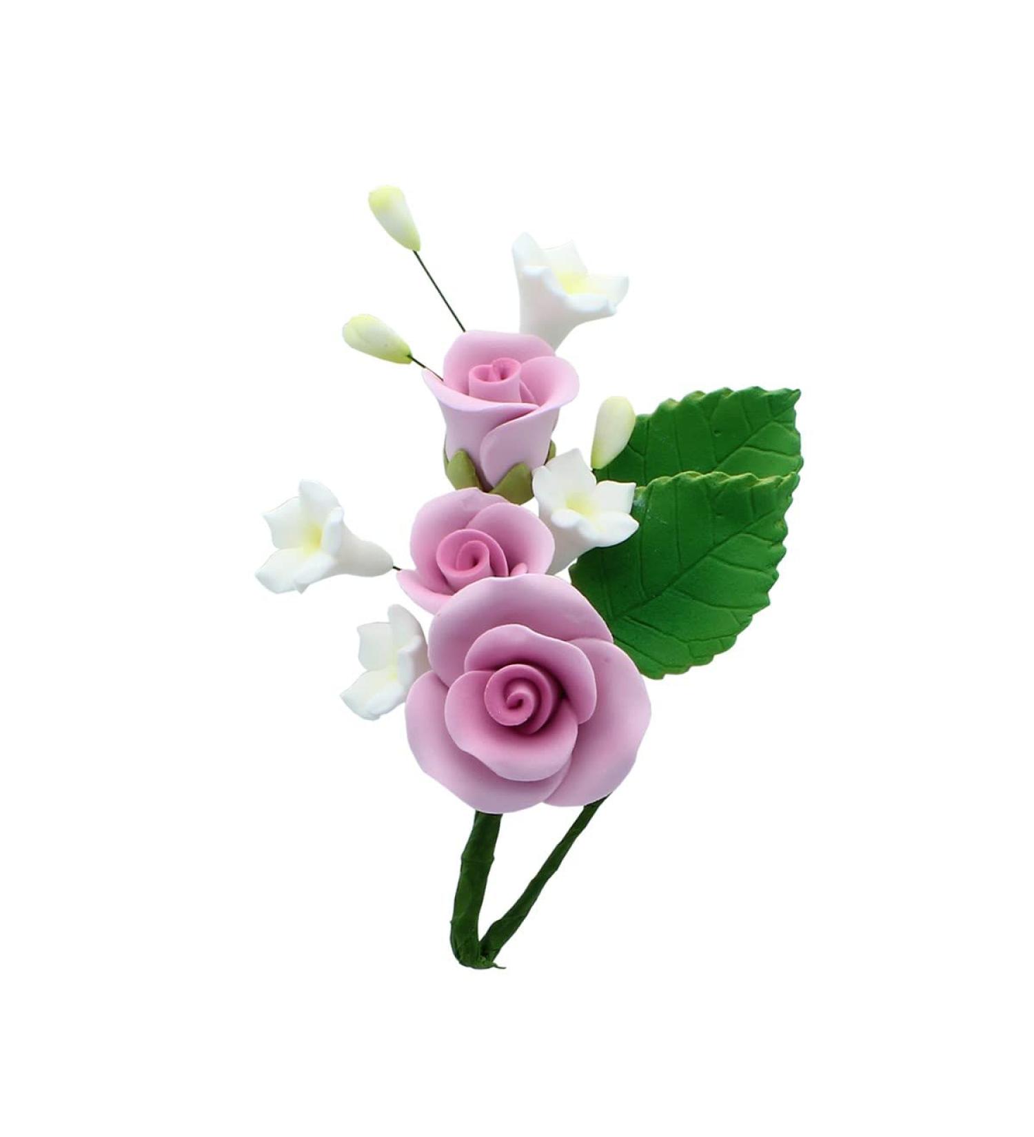 Art of Cake Gum paste spray Mauve Rose 50474 also known as sugar flower spray for wedding and other cakes 110mm long