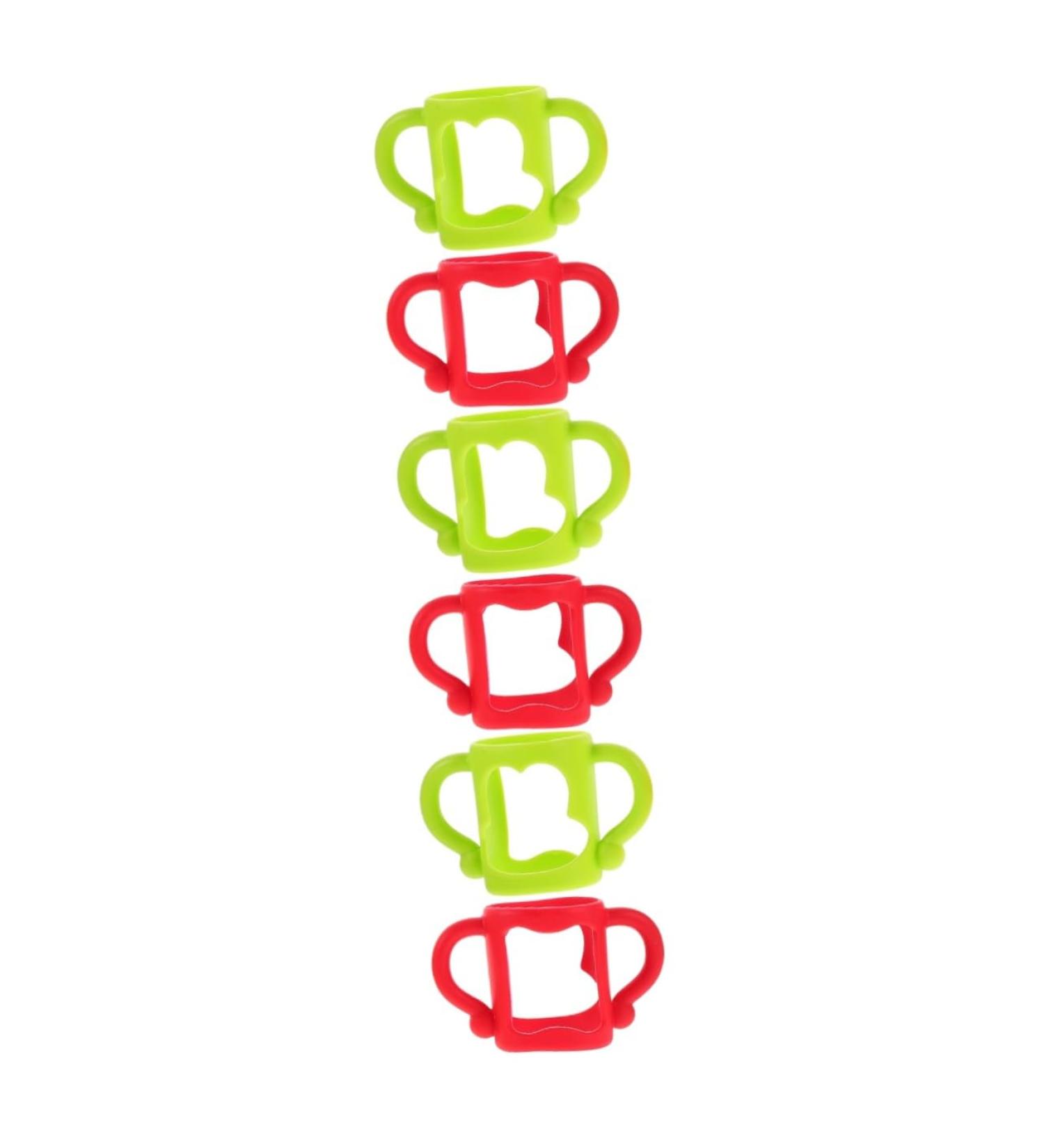 Toyvian 6 Pcs Silicone Bottle Handle Bottle Handles Bottle Handle Handle Bottle Handle Bottle Handle Grip Milk Bottle Newborn 13.00X7.00X6.50CMx3pcs Assorted Colorx3pcs - Buy Online on SooperMarket.com