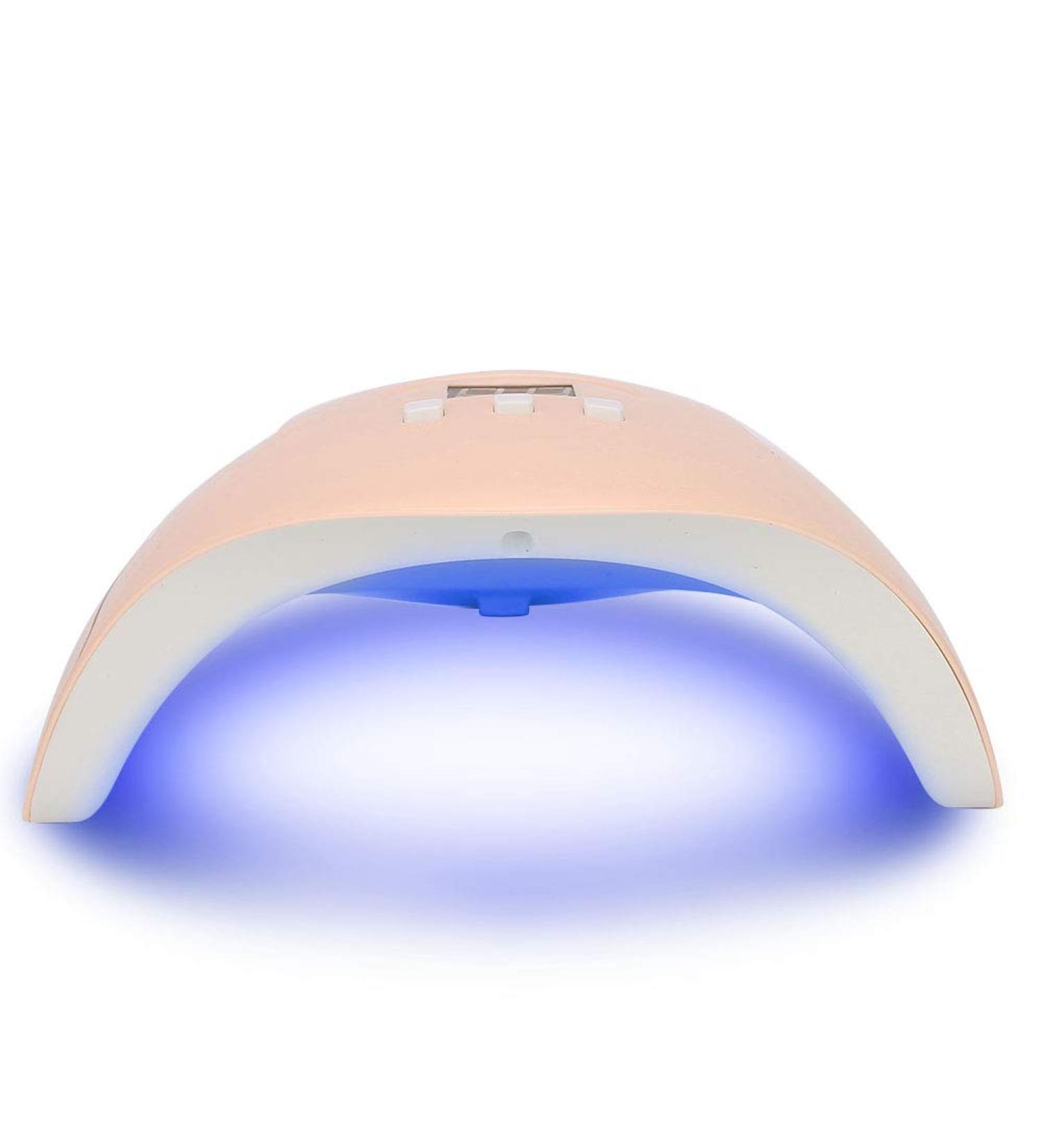 UV LED Nail Lamp 54W 18pcs UV LED Nail Light Portable Nail Lamp Professional Nail Dryer Gel Polish Light with 3 Timers Professional Nail Art Tools(Pink) - Buy Online on SooperMarket.com