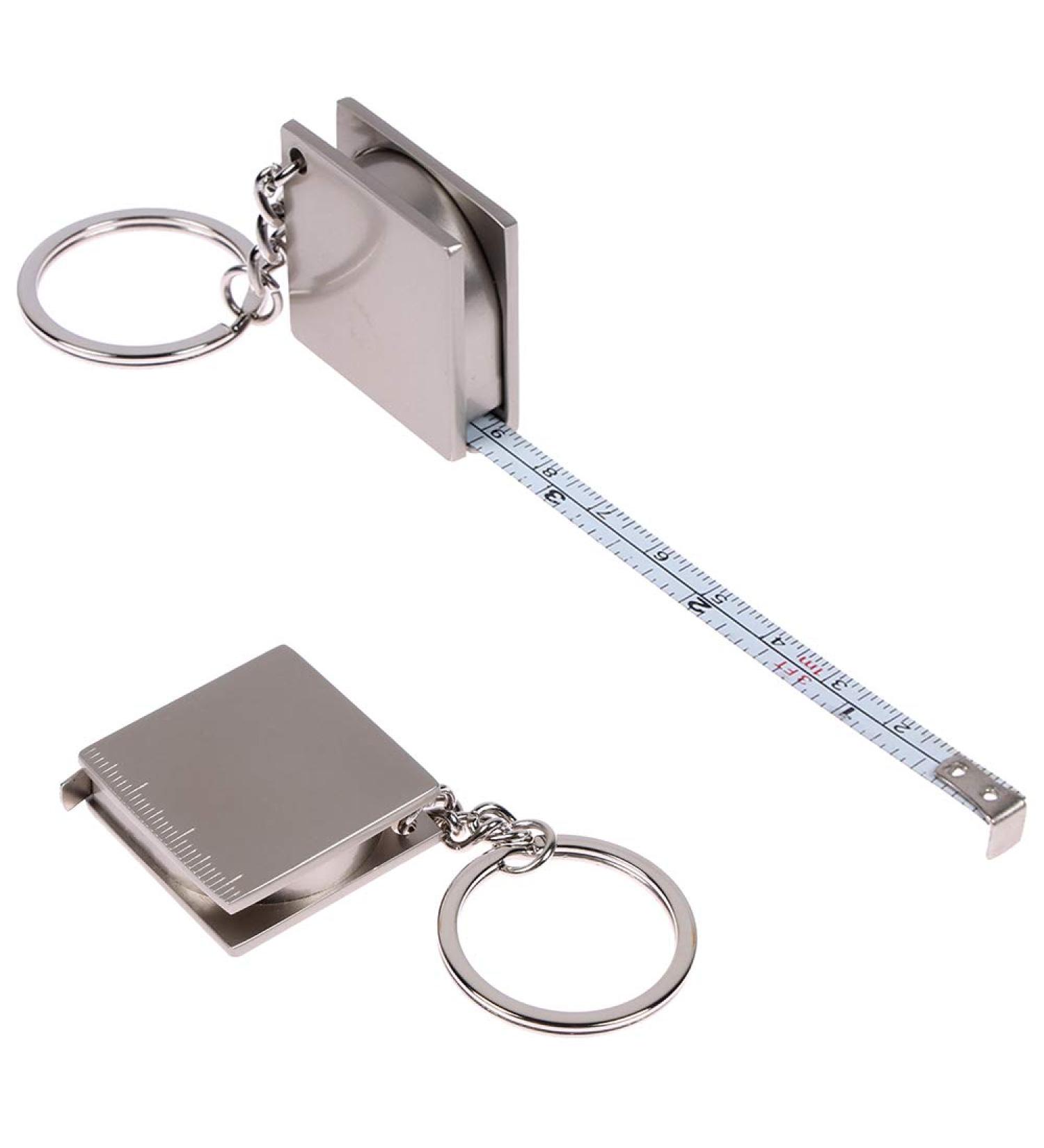 UTENEW Retractable Tape Measure Keychain 39.3Inches/100cm - Silver 2 Pack - Buy Online on SooperMarket.com