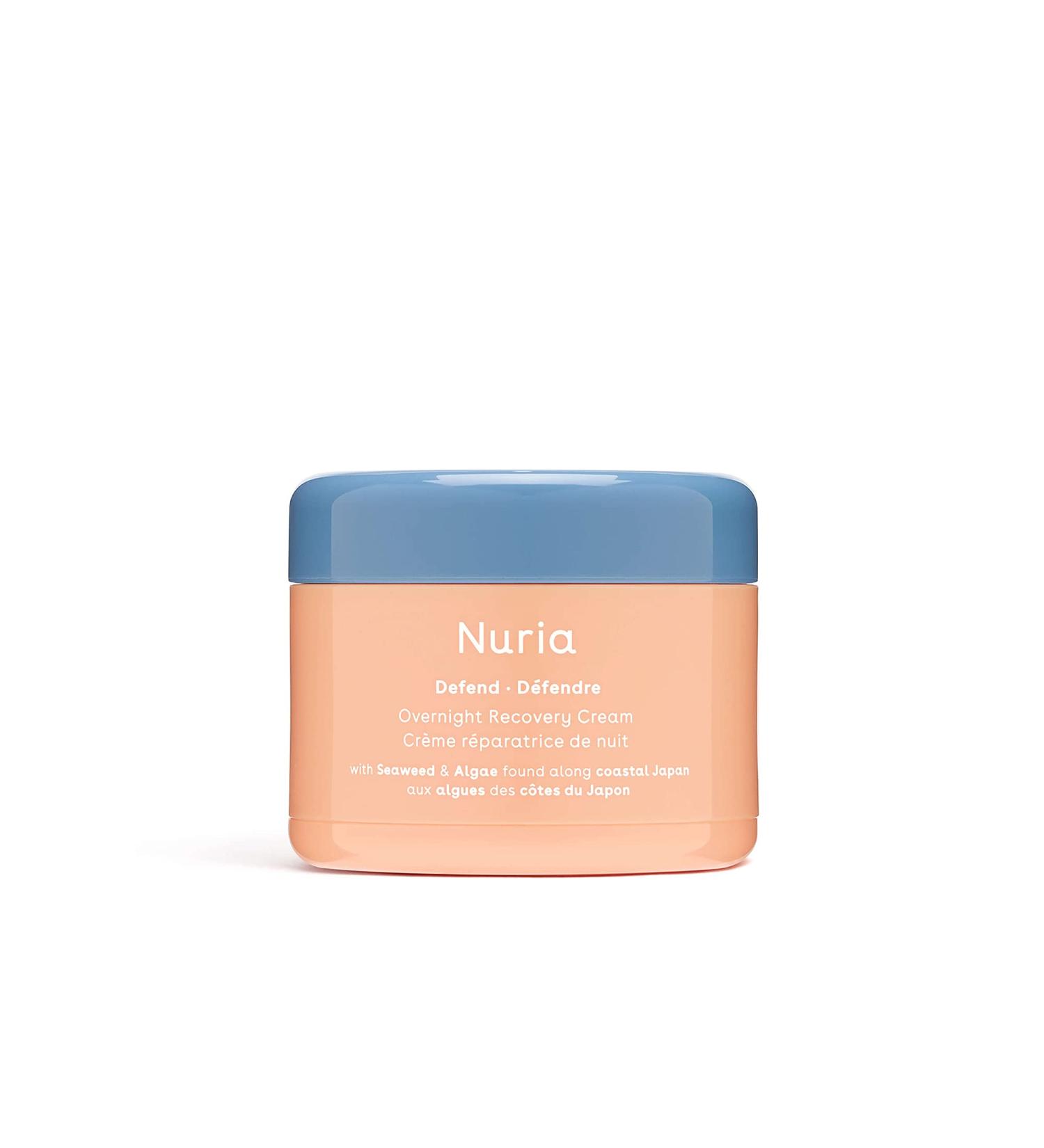 Nuria Defend Overnight Face Cream - Night Cream for Skin Recovery with Seaweed & Aloe 50mL - Buy Online on SooperMarket.com