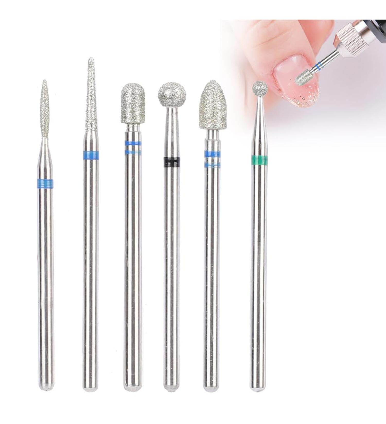 Nail Drill Bits Ceramic Nail Mill Bits Professional Remove Gel Acrylic Cuticle Diamond Tungsten Carbide Tools for Nail Beautify Polishing Clear Care Manicure Pedicure(JG#8) - Buy Online on SooperMarket.com