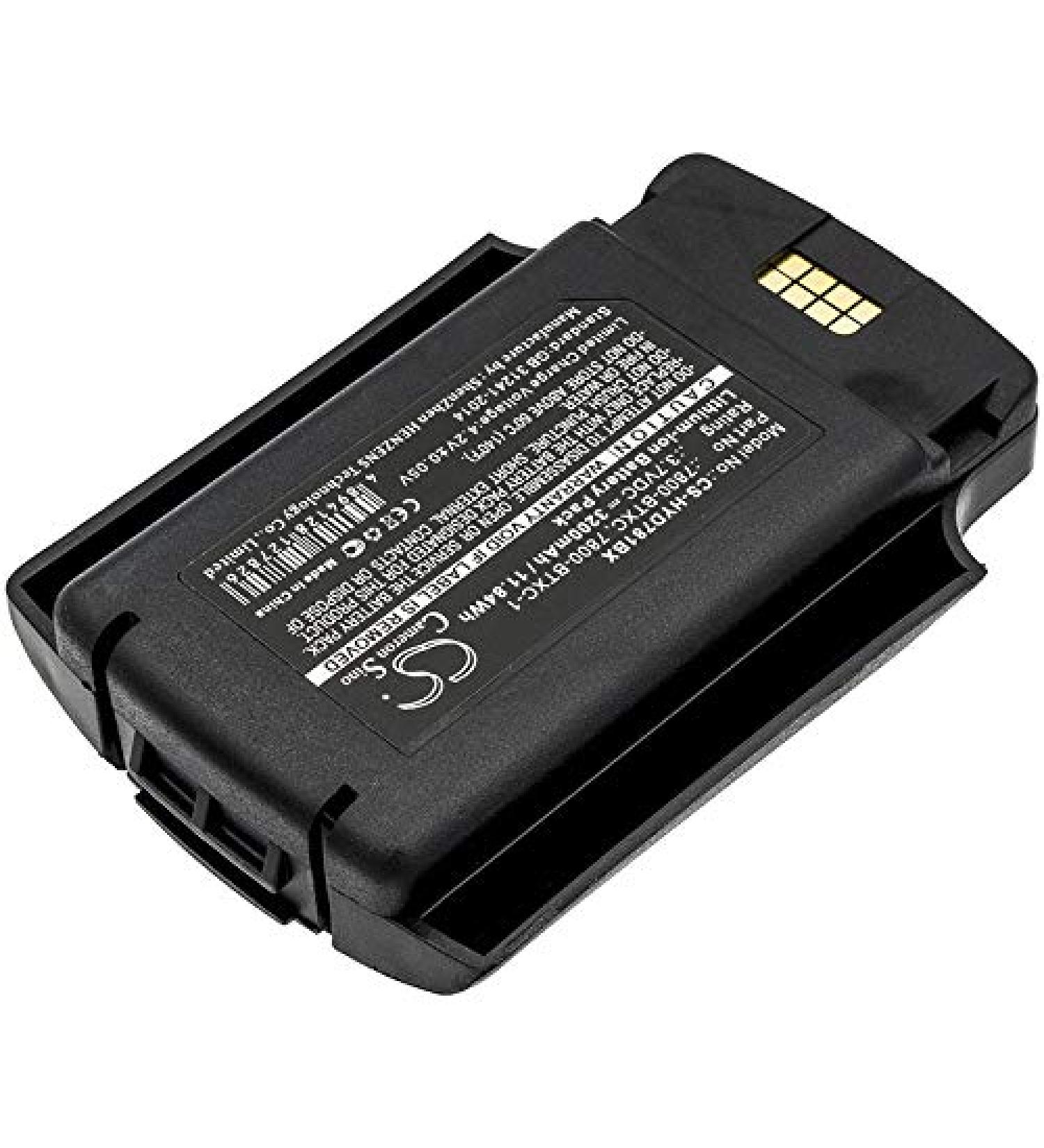 Replacement Battery for Dolphin 7600 & 7600 II - 3200mAh/3.7V | Compatible Part Numbers: 7600-BTEC 7600-BTXC 7600-BTXC-1 - International Shipping Available - Buy Online on SooperMarket.com