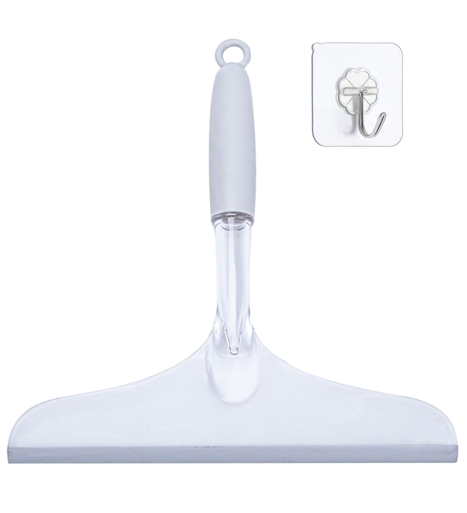 Shower Squeegee for Bathroom and Car Windshield - Rubber Window Cleaner - Clear Plastic Scraper - Buy Online on SooperMarket.com