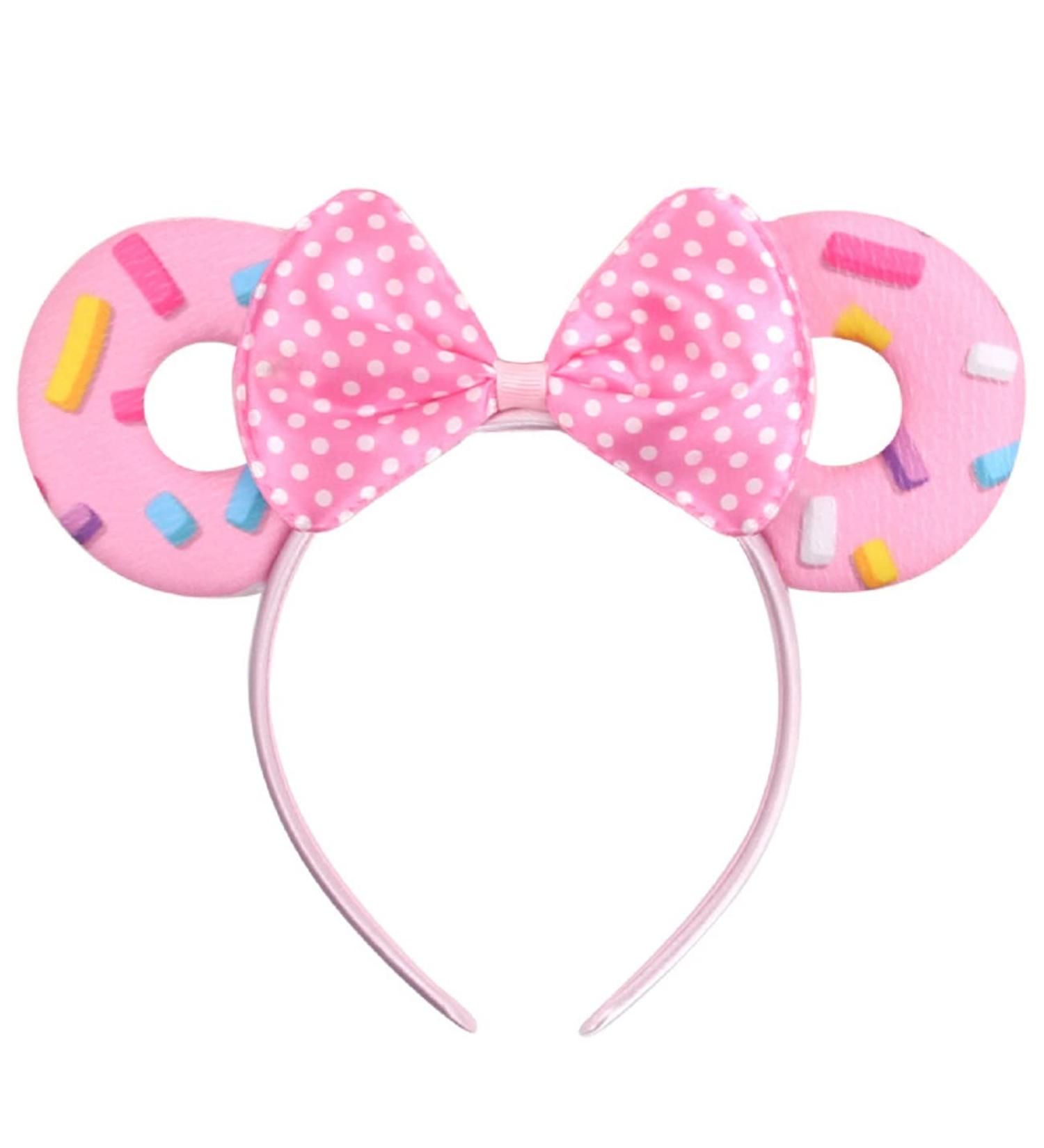 Glitter Sequin Mouse Ears Bow Headband for Disney & Party | Cat Ear Hair Accessories - Buy Online on SooperMarket.com