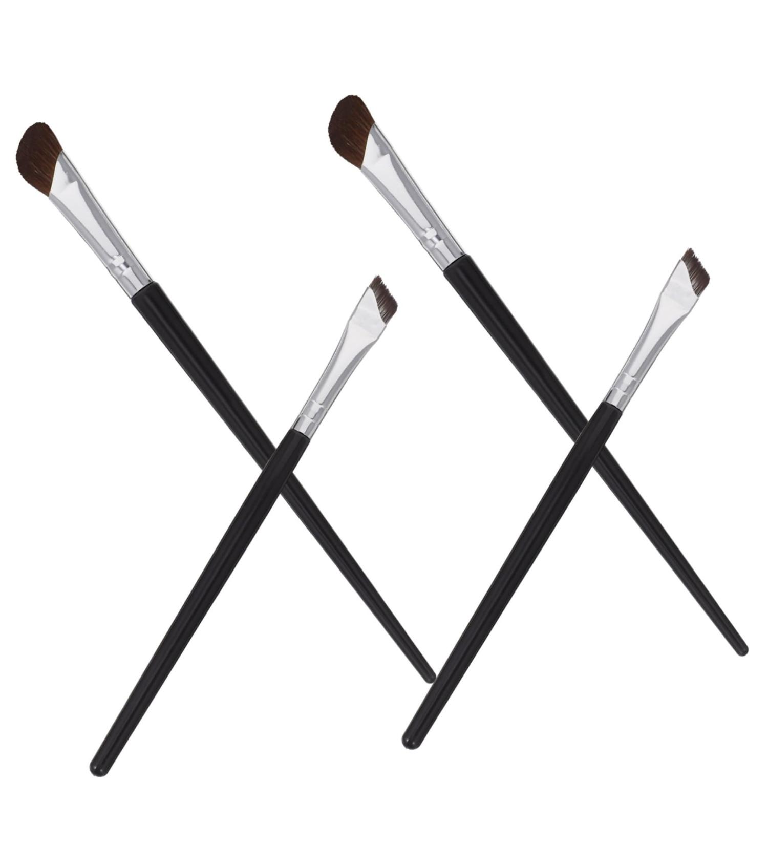 Gogogmee 4 Pcs Brow for Eyebrows Brow Brushes for Eyebrows Eye Shadow Brush Angled Makeup Brush Nylon - Buy Online on SooperMarket.com