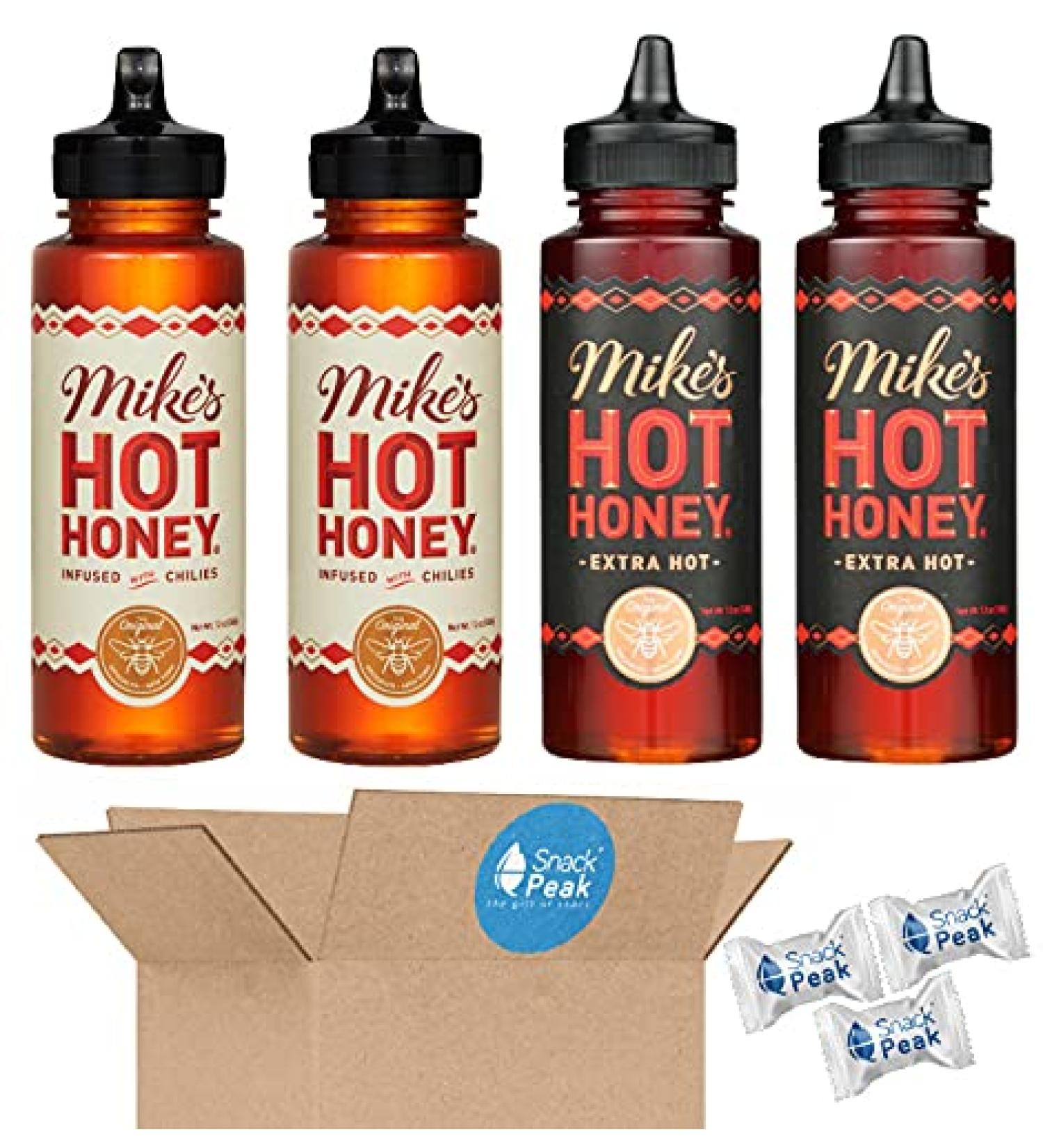 Mike's Hot Honey Snack Peak Variety Gift Box - Hot & Extra Hot Collection - Buy Online on SooperMarket.com