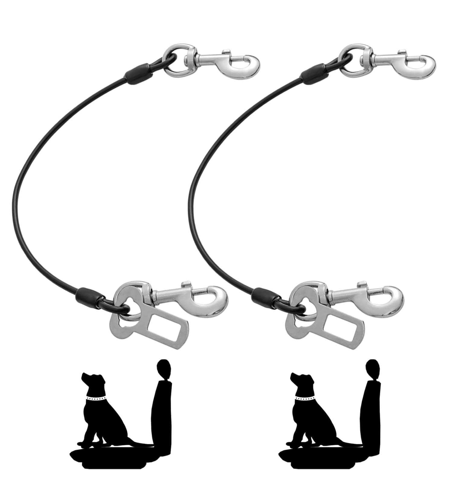 Mi Metty Strap Off Dog Car Leash - Bite-Resistant Steel Wire 32 Inch/80 cm Adjustable for All Dogs - Durable Black Design - Buy Online on SooperMarket.com