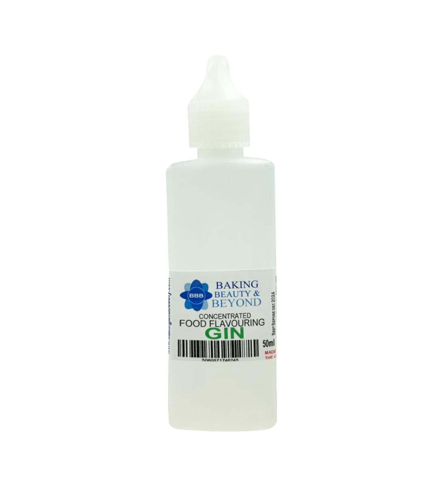Baking Beauty and Beyond Concentrated Food Flavouring Oil - Dozen of Professional Quality Food Grade Flavouring Oil for Candy Making Baking Cooking Lip Balm and Lip Gloss - Gin (50ml) - Buy Online on SooperMarket.com