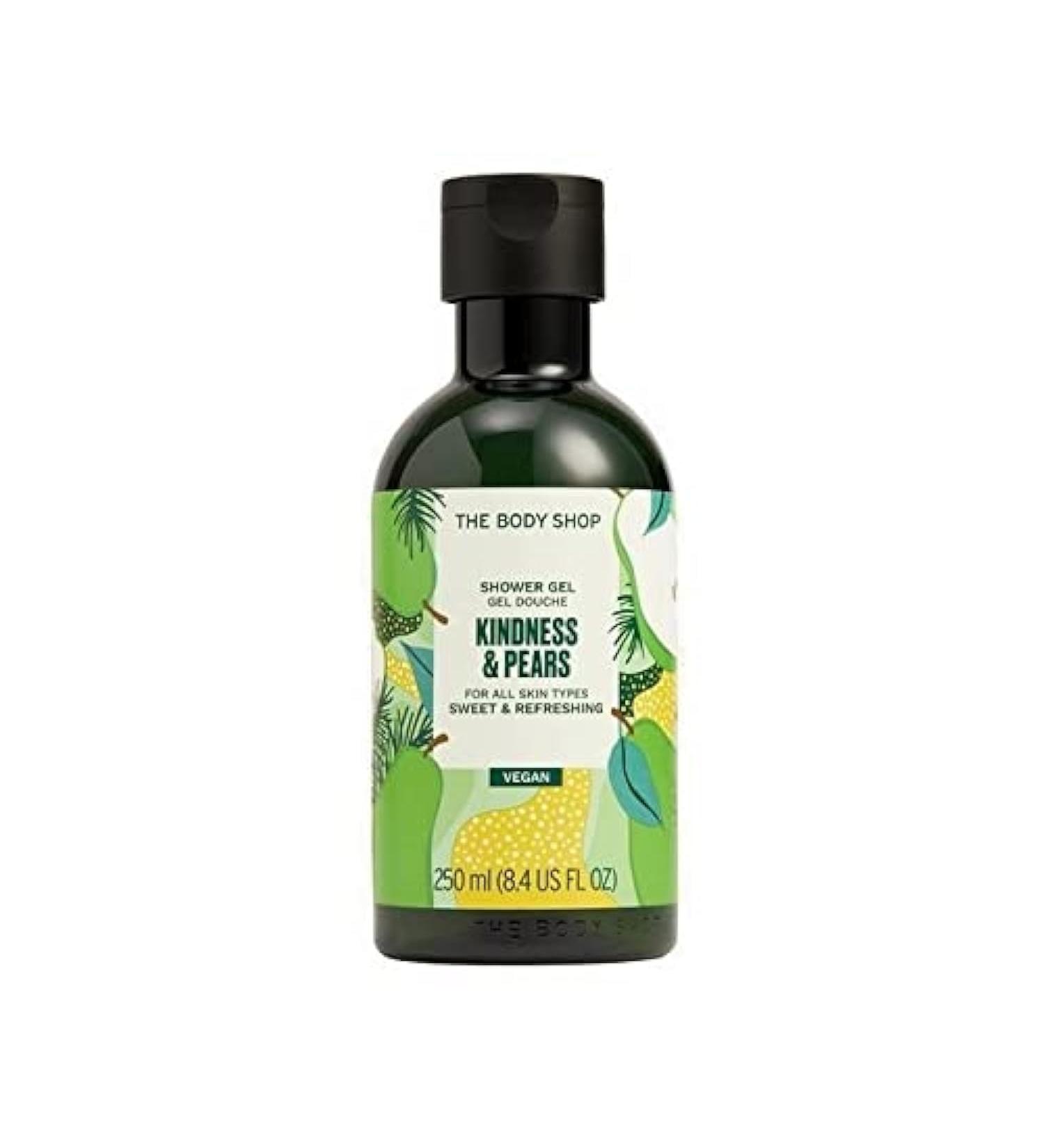The Body Shop Kindness Pears Shower Gel Juicy Sweet scent Festive Vegan 250ml