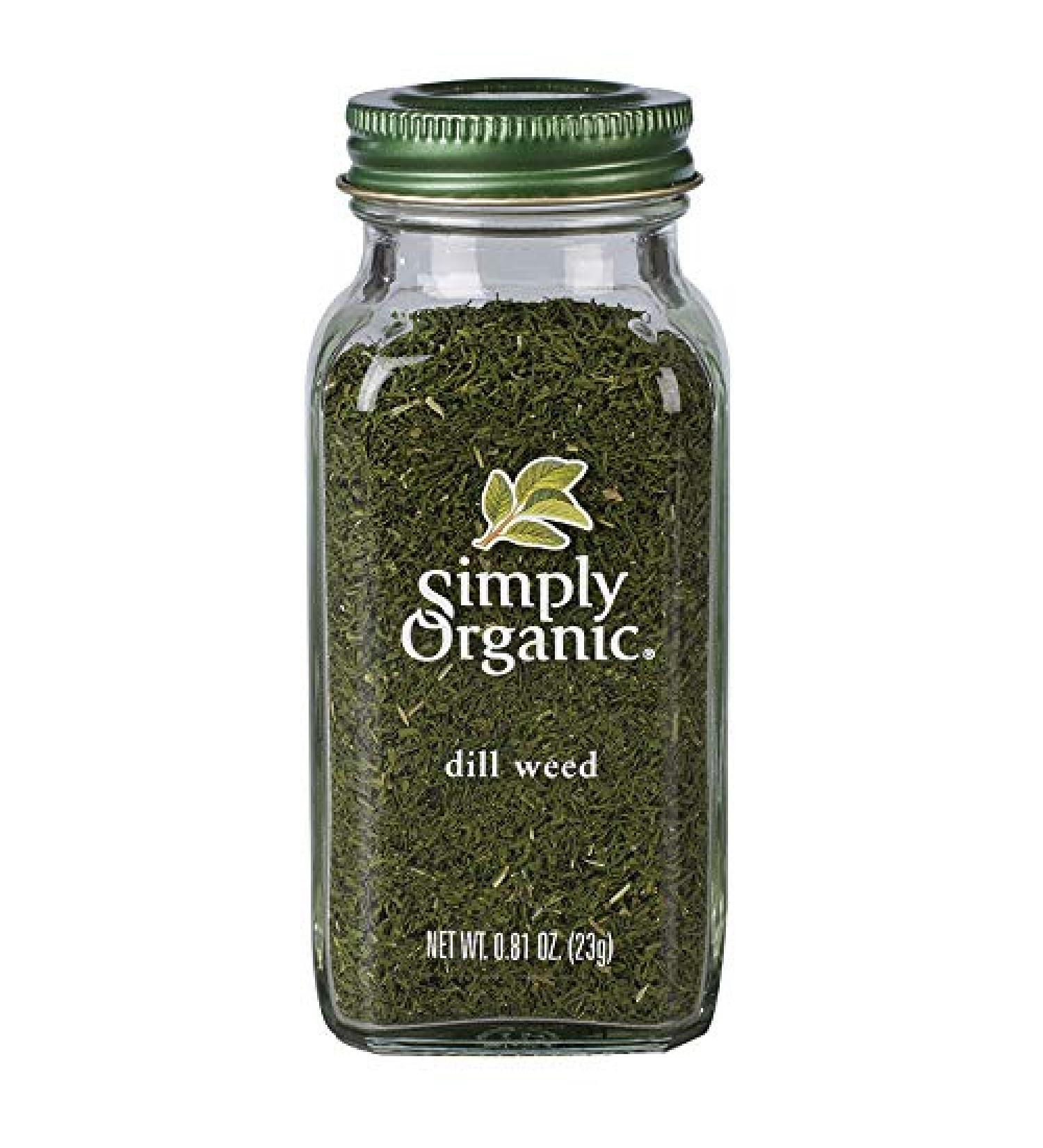 Buy Simply Organic Dill Weed 0.81 oz (23g) - Premium Quality Herb for Flavorful Dishes - Buy Online on SooperMarket.com