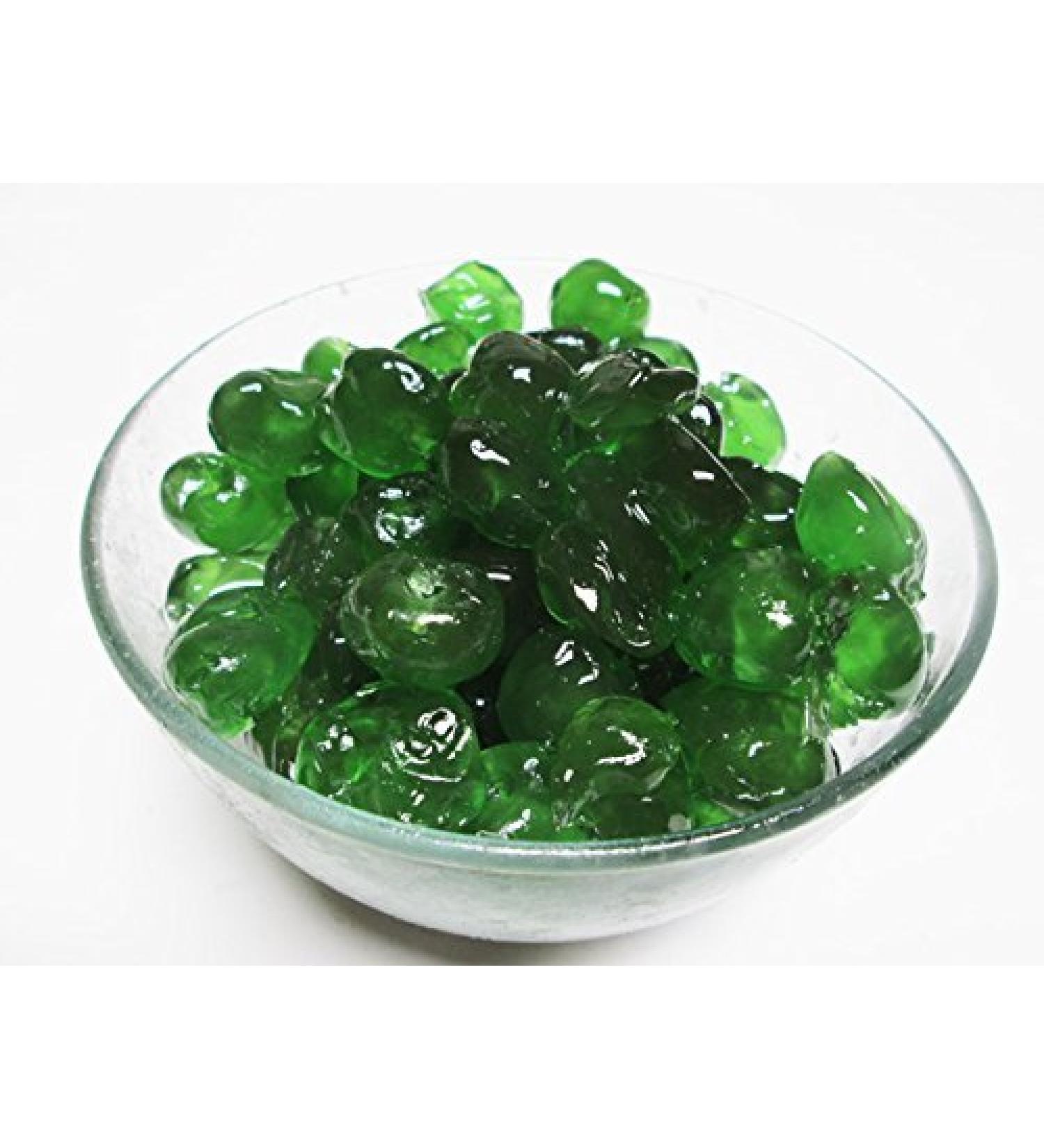 Candied (Glazed) Green Cherries. 16 oz bag