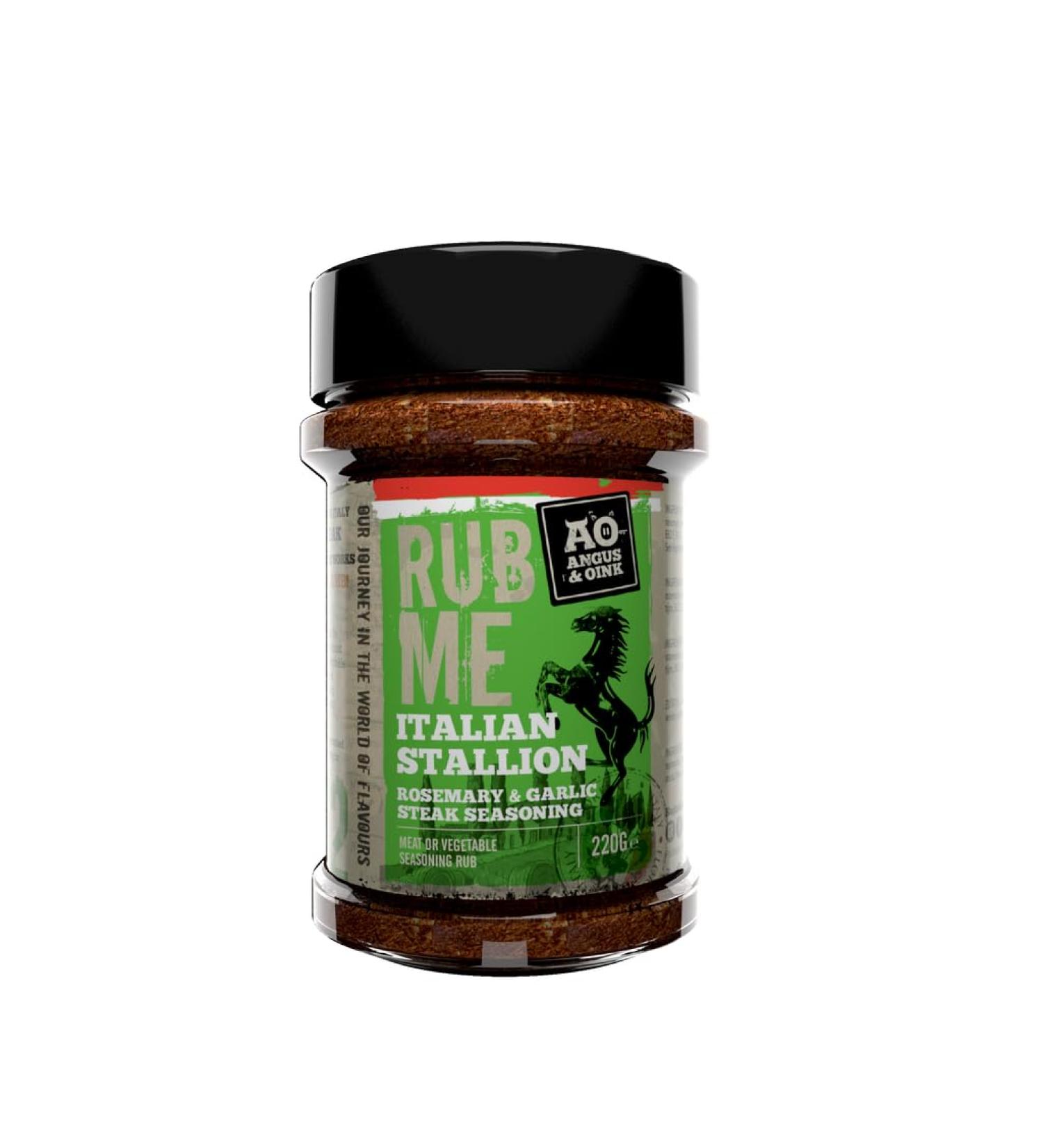 Angus & Oink Rub Me Italian Stallion BBQ Seasoning 220g