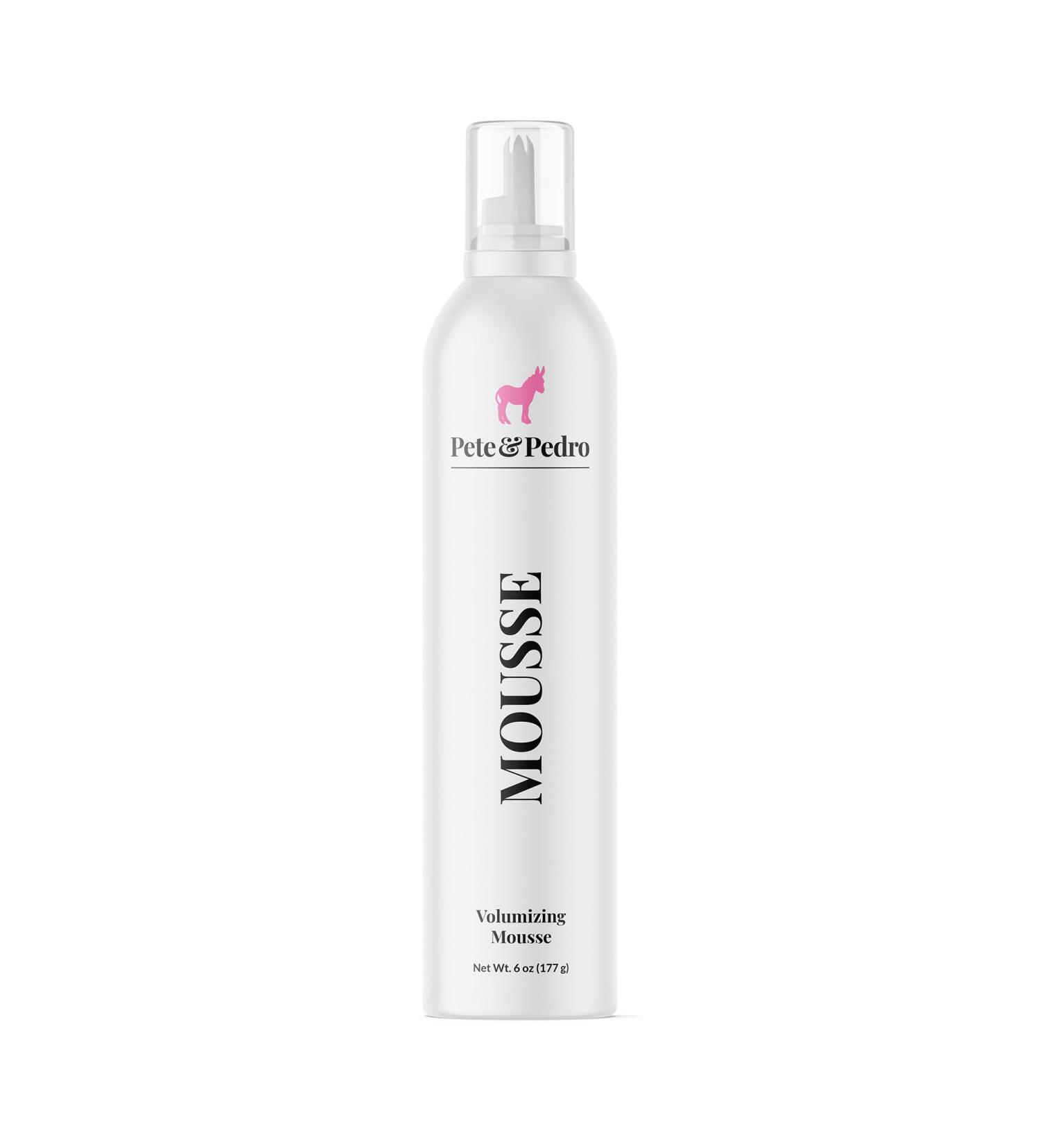 Pete & Pedro MOUSSE - Volumizing Hairstyling Spray with Argan Oil & Wheat Protein | Boost Body & Shine for Perfect Blowout | Shark Tank Featured - Buy Online on SooperMarket.com
