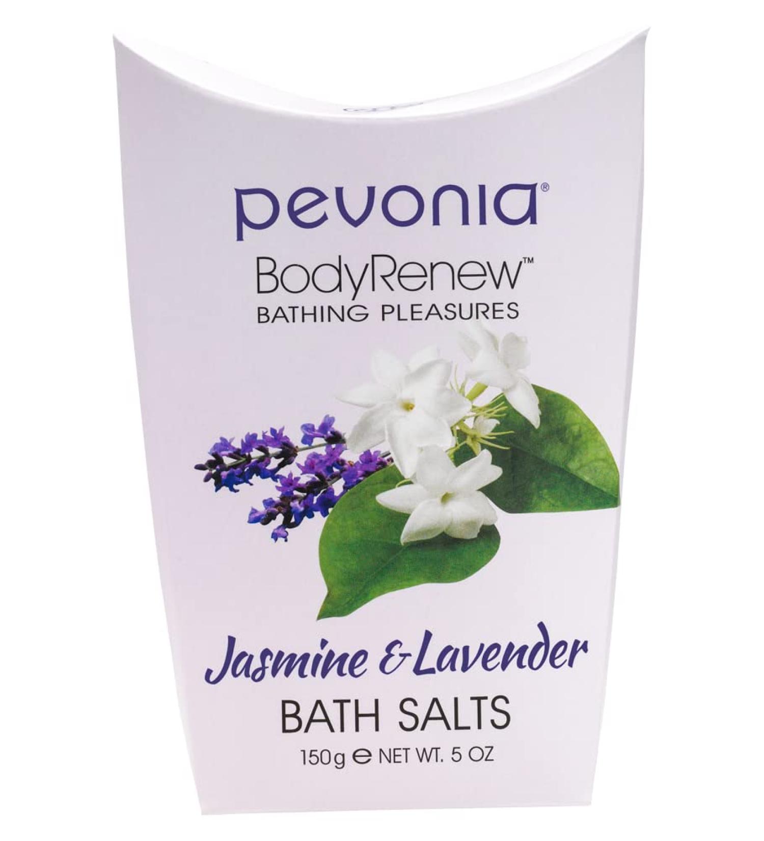 Pevonia BodyRenew Jasmine & Lavender Bath Salts 5 oz - Gentle Relaxation and Rejuvenation - Buy Online on SooperMarket.com