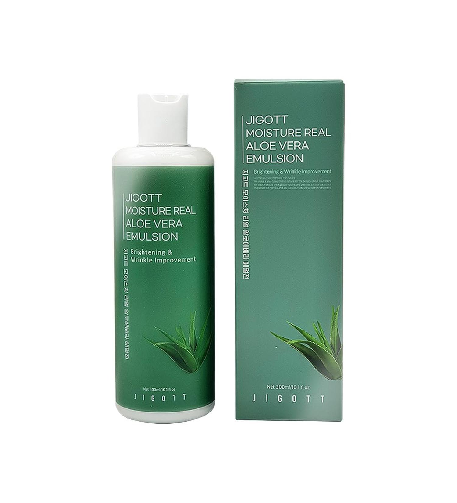 Buy Moisture Real Aloe Vera Emulsion 10.1 FL OZ - Hydrating & Soothing Skin Care | International Shipping Available - Buy Online on SooperMarket.com