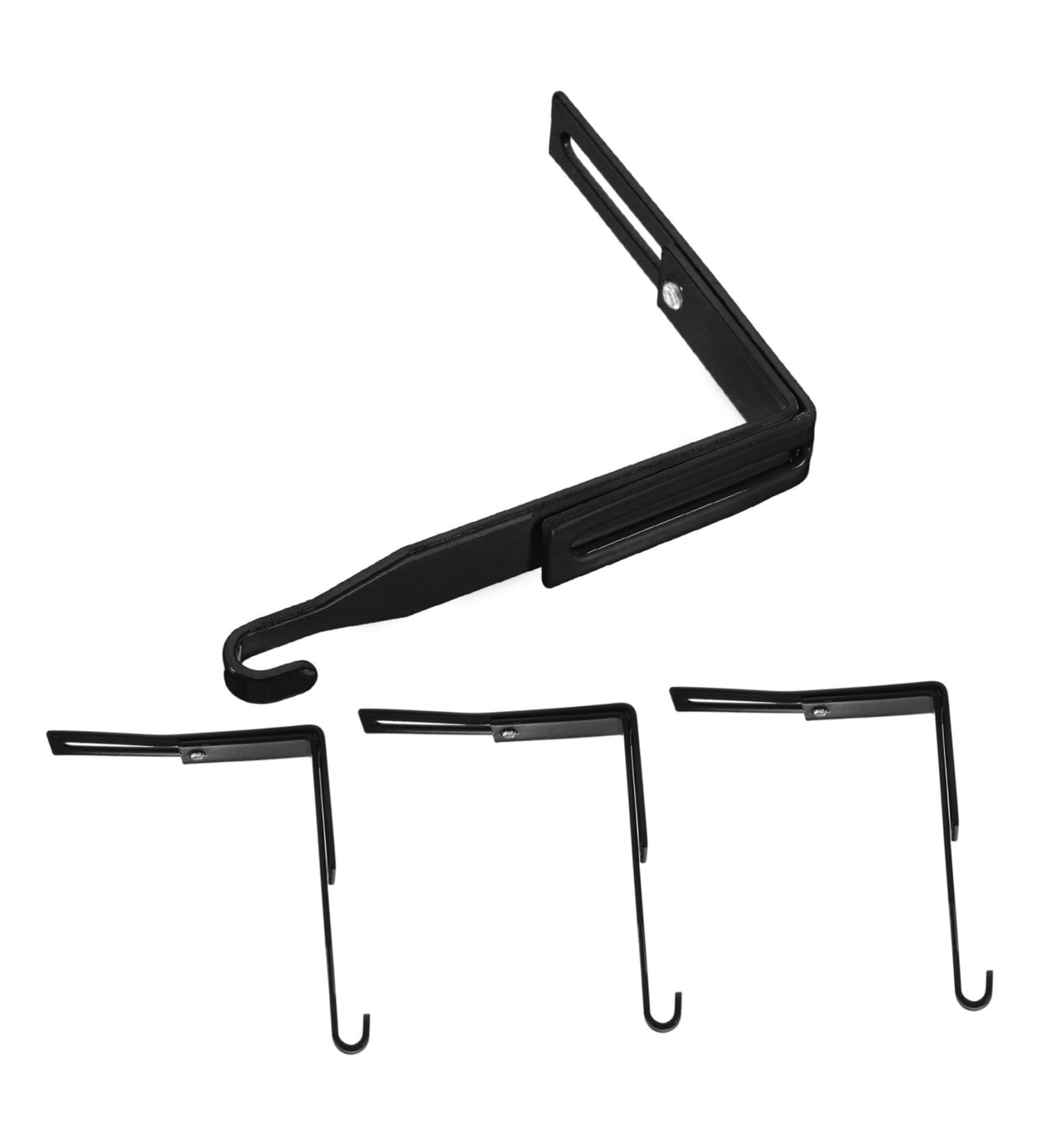 Cabilock 4pcs Metal Cabinet Hooks Peg Hooks Clothes Hangers Cabinet Hanger Hanging Hook Mirror Heavy 8.00X7.00X1.20CM Black - Buy Online on SooperMarket.com