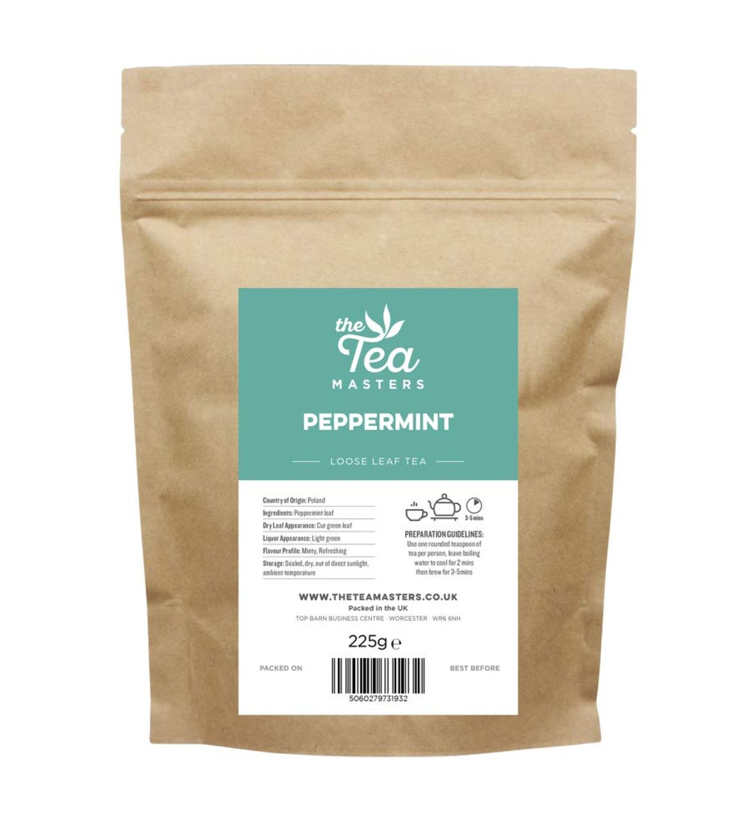 The Tea Masters Loose Leaf Tea - Peppermint (1x225g) - Buy Online on SooperMarket.com